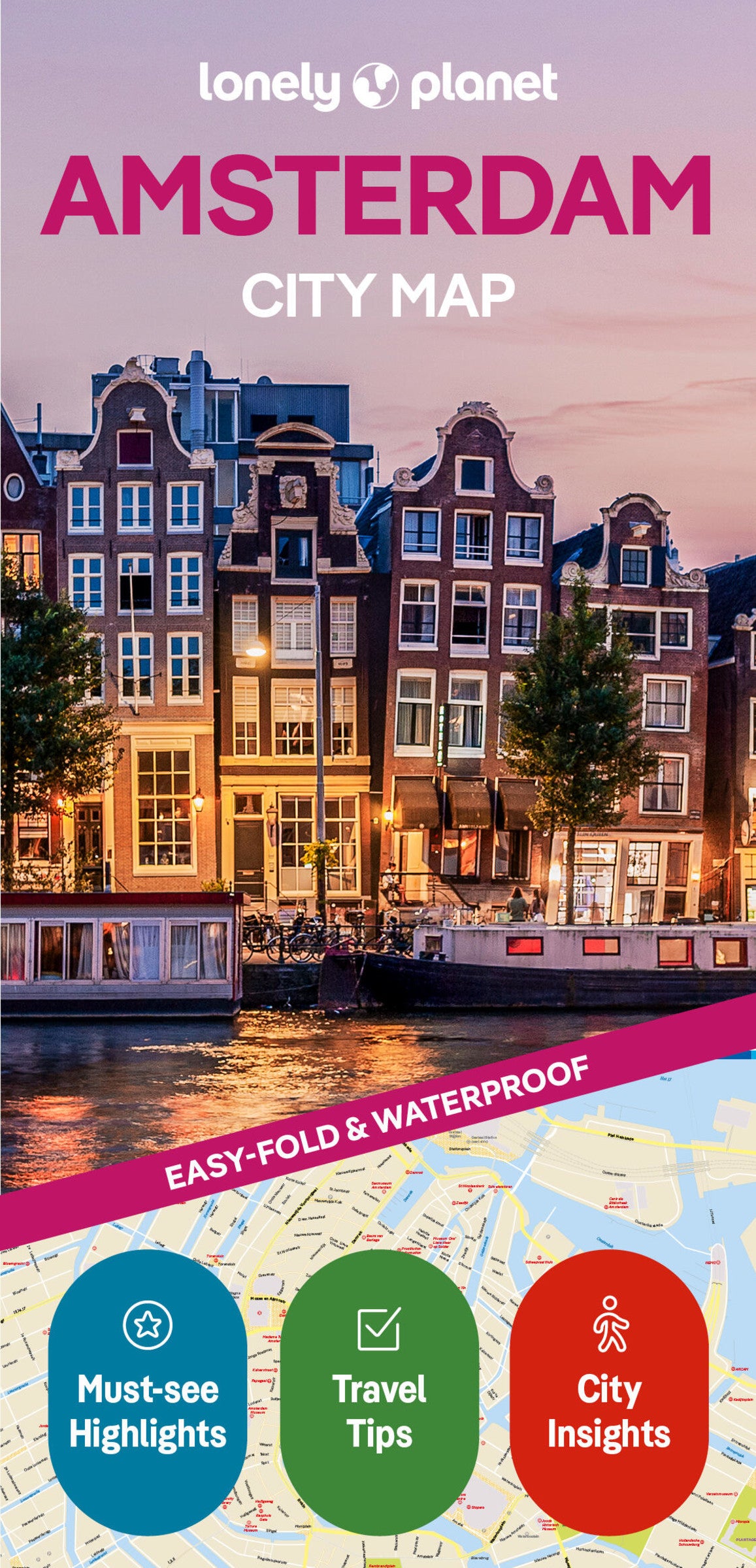 Lonely Planet Amsterdam City Map 3 3rd Ed.