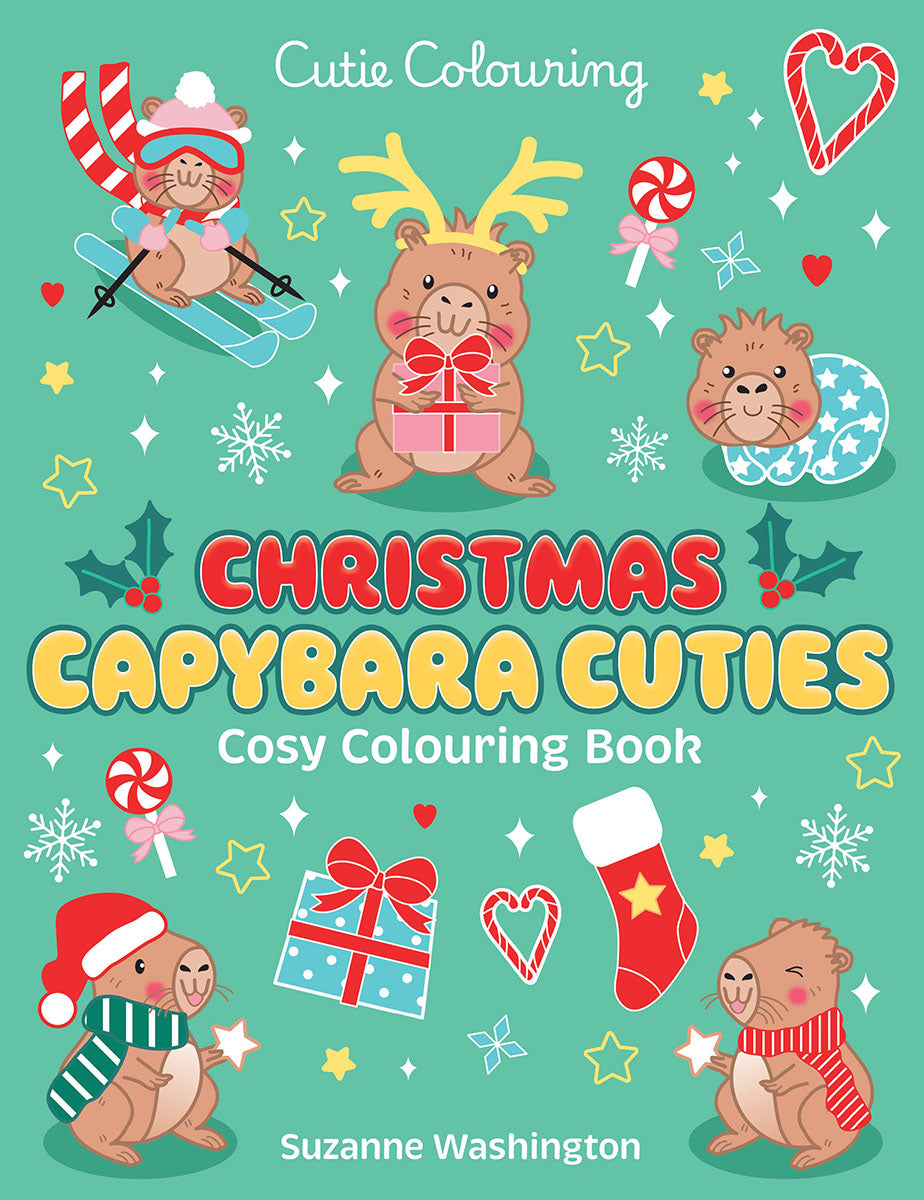 Cutie Colouring: Christmas Capybara Cuties