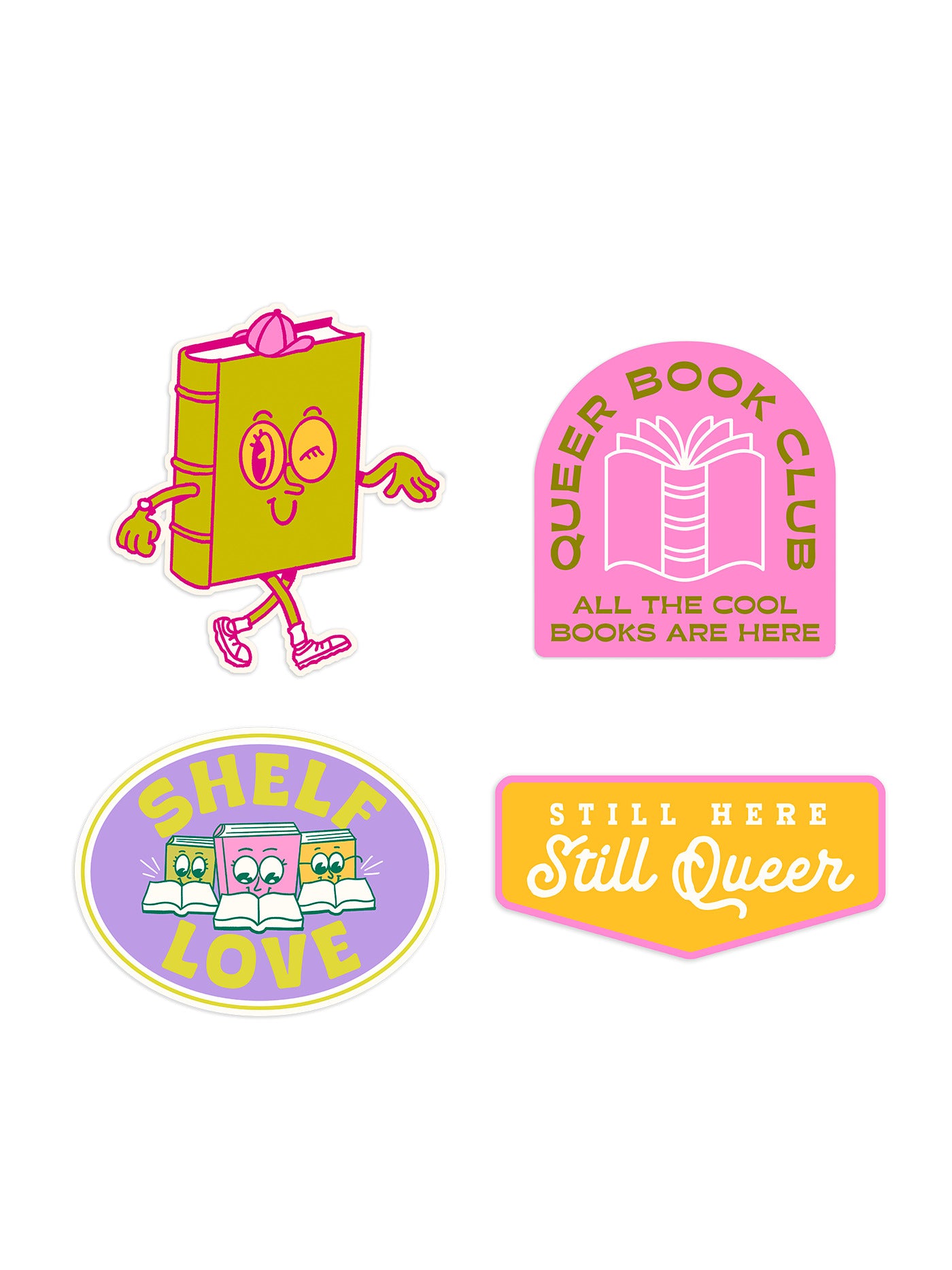 Still Here, Still Queer Pride Stickers - Sticker Set of 4
