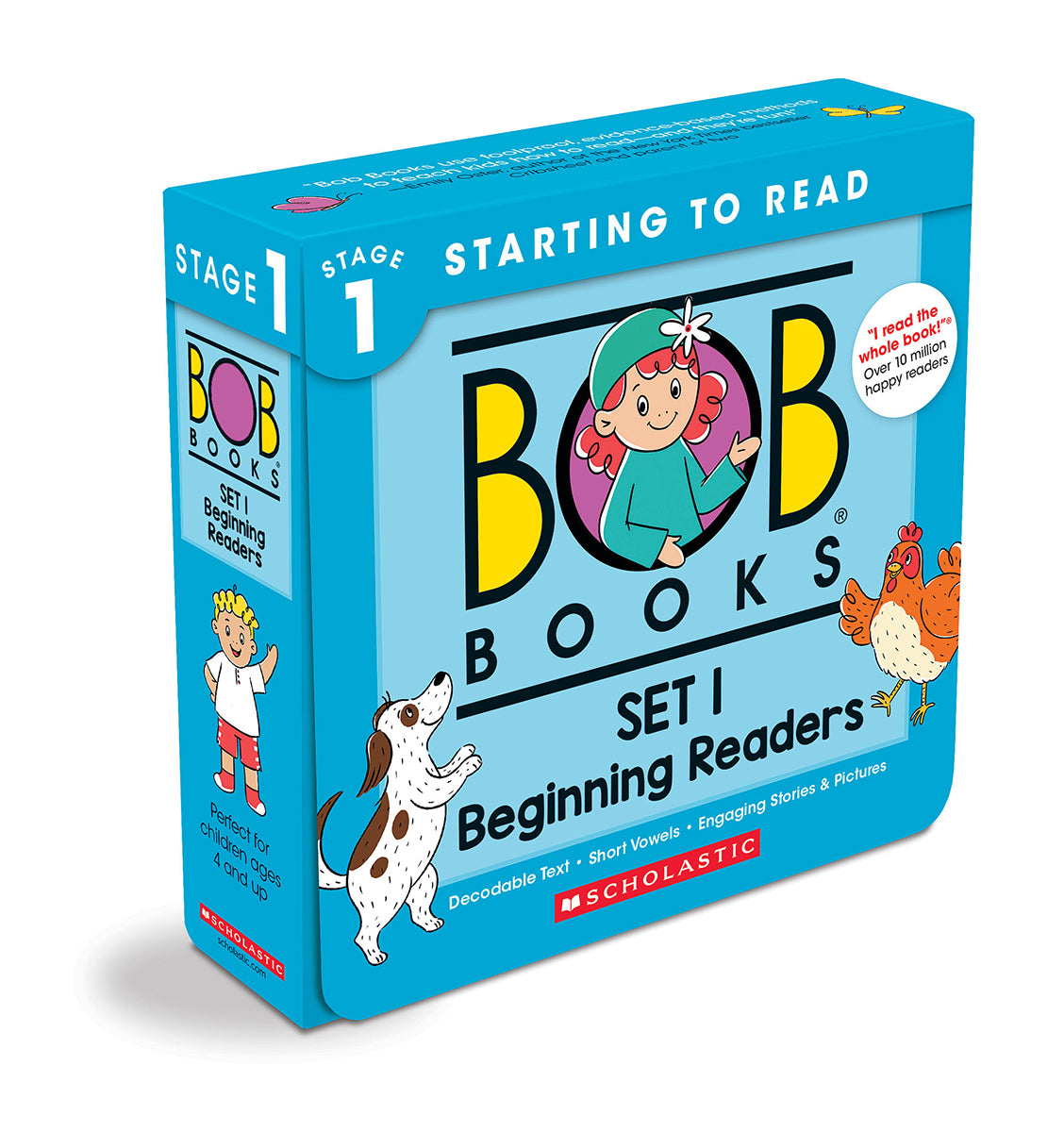 Bob Books - Set 1: Beginning Readers Box Set of 12 Paperbacks | Decodable Phonics Books, Ages 4 and up, Kindergarten (Stage 1: Starting to Read)