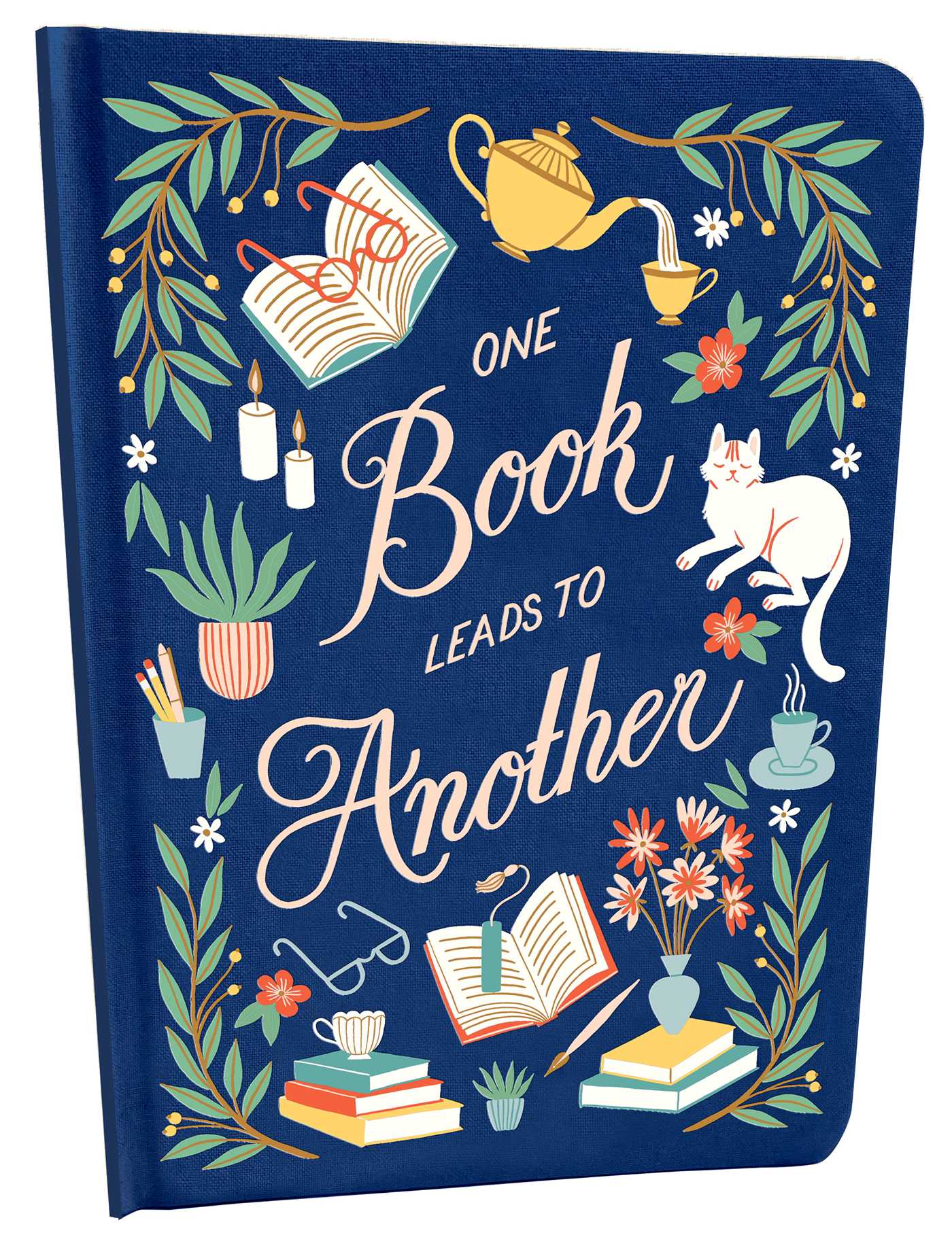 Book Lover's Embroidered Journal