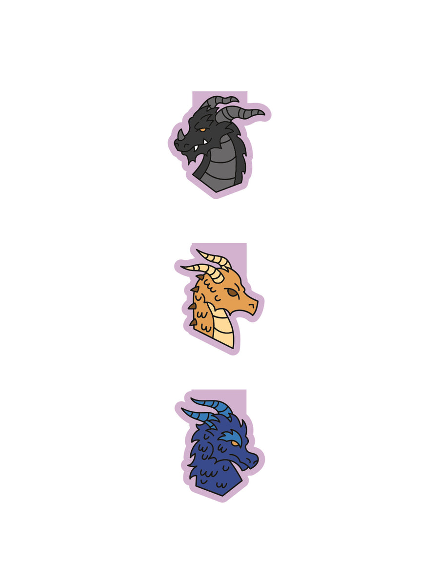 Rebecca Yarros's Fourth Wing: Dragons of Navarre Magnetic Bookmark Set of 3 - Magnetic Bookmarks