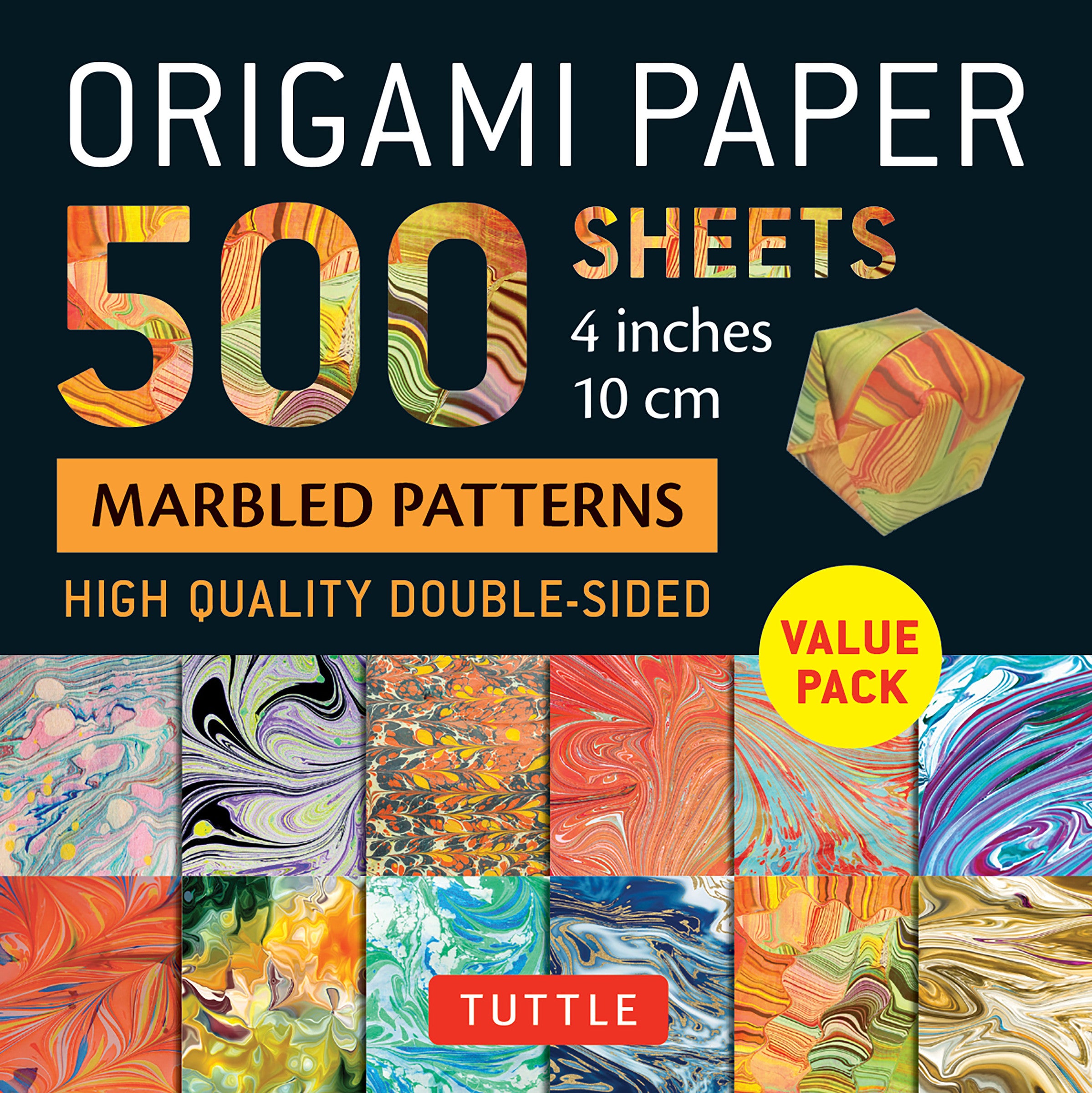Origami Paper 500 sheets Marbled Patterns 4 (10 cm)