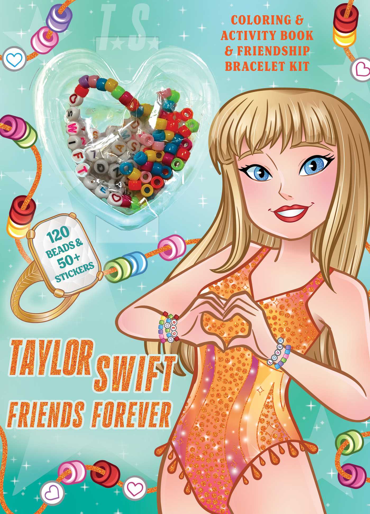 Taylor Swift Friends Forever Coloring &amp; Activity Book with Friendship Bracelet Kit