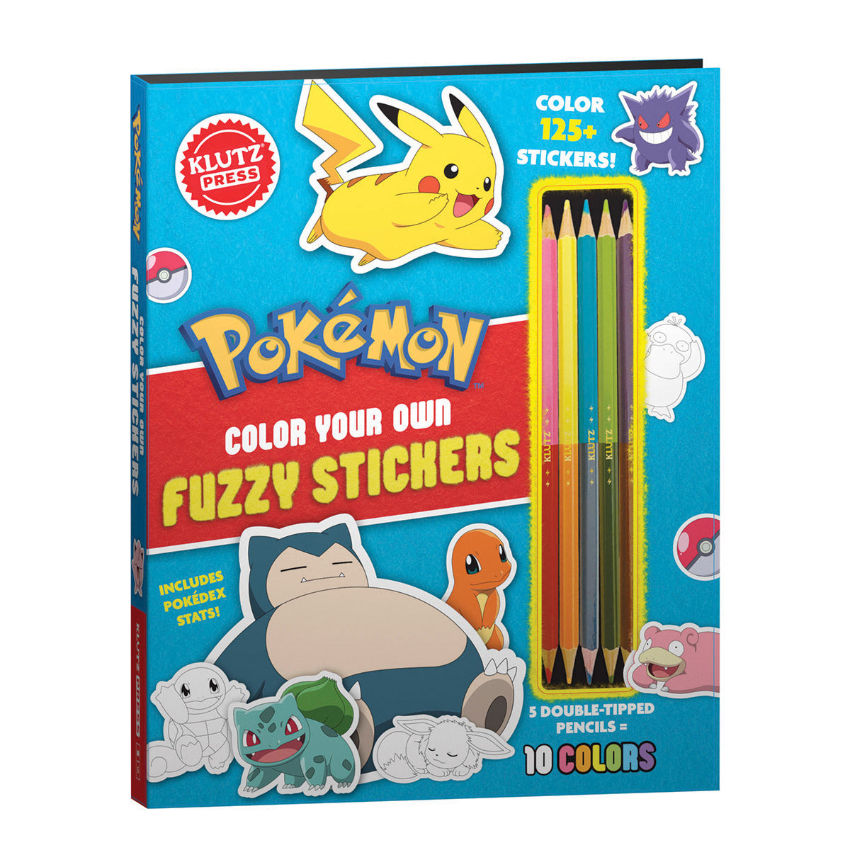 Pokémon Color Your Own Fuzzy Stickers