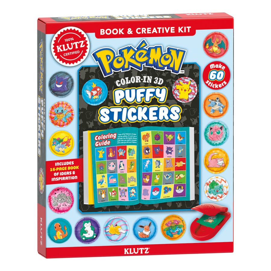 Pokemon Color-In 3D Stickers