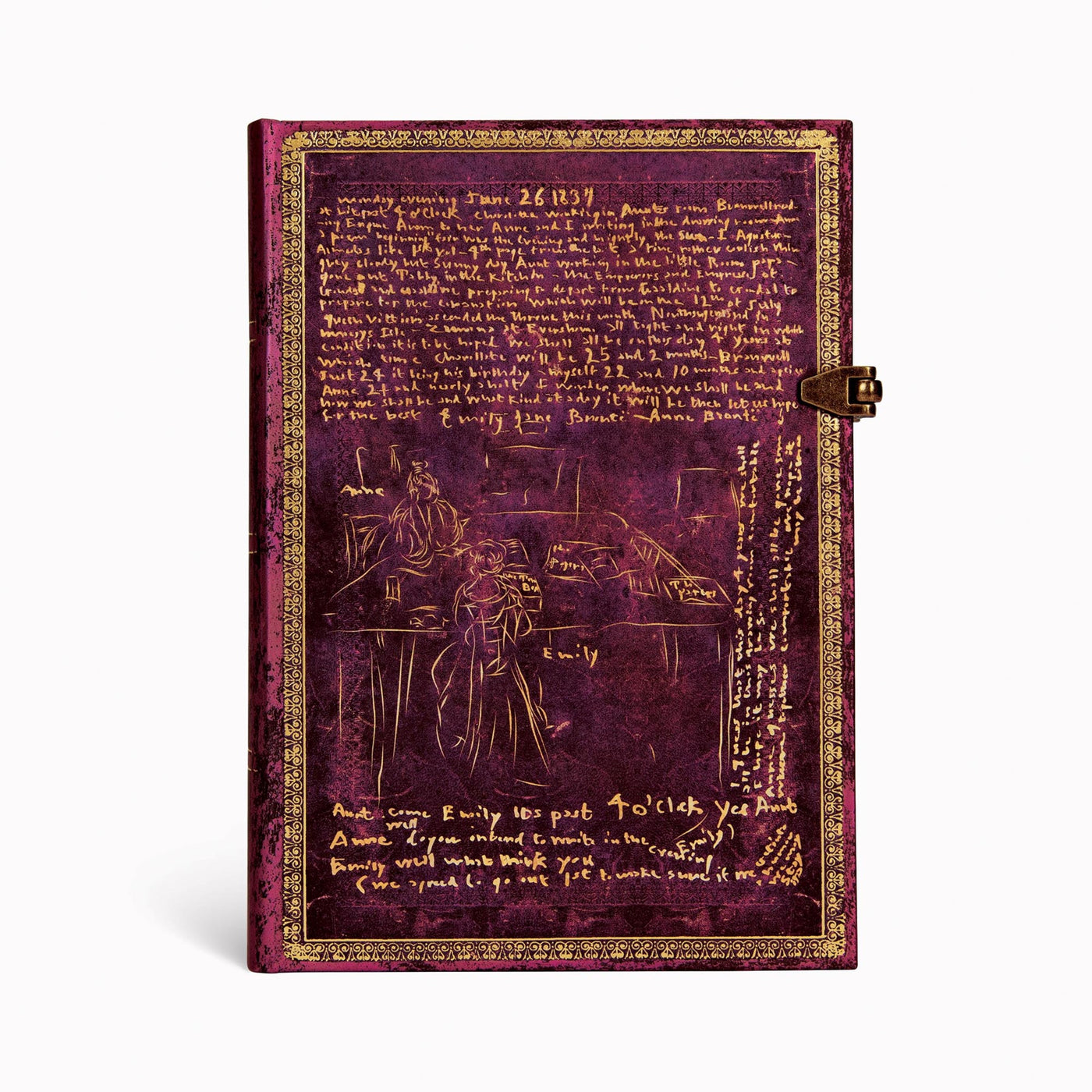 The Brontë Sisters Midi Lined Hardcover Journal, 240pg, 120GSM by Paperblanks (Special Editions)