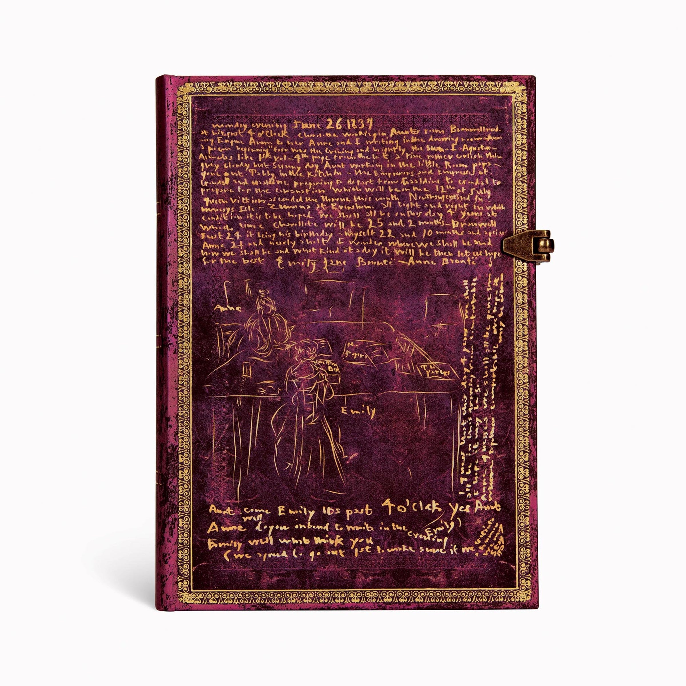 The Brontë Sisters Midi Lined Hardcover Journal, 240pg, 120GSM by Paperblanks (Special Editions)