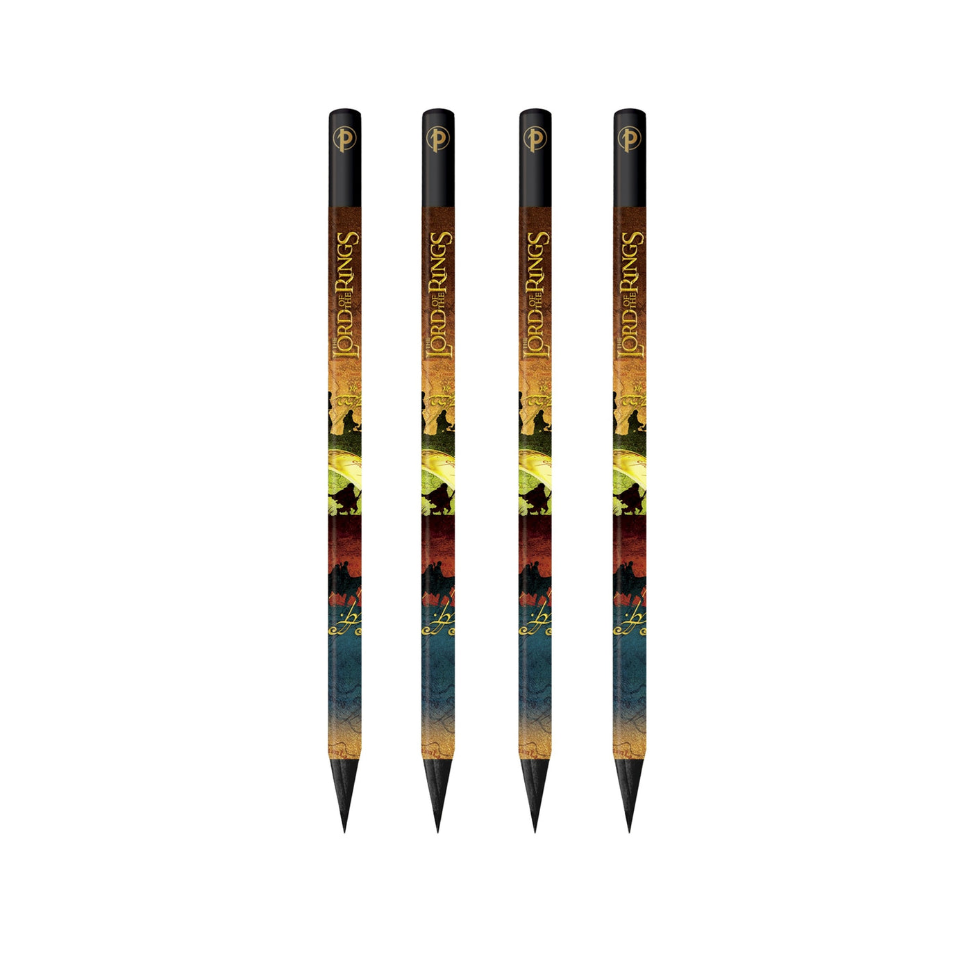 A Perilous Journey Pencils 4 Pack by Paperblanks (The Lord of the Rings Collection)