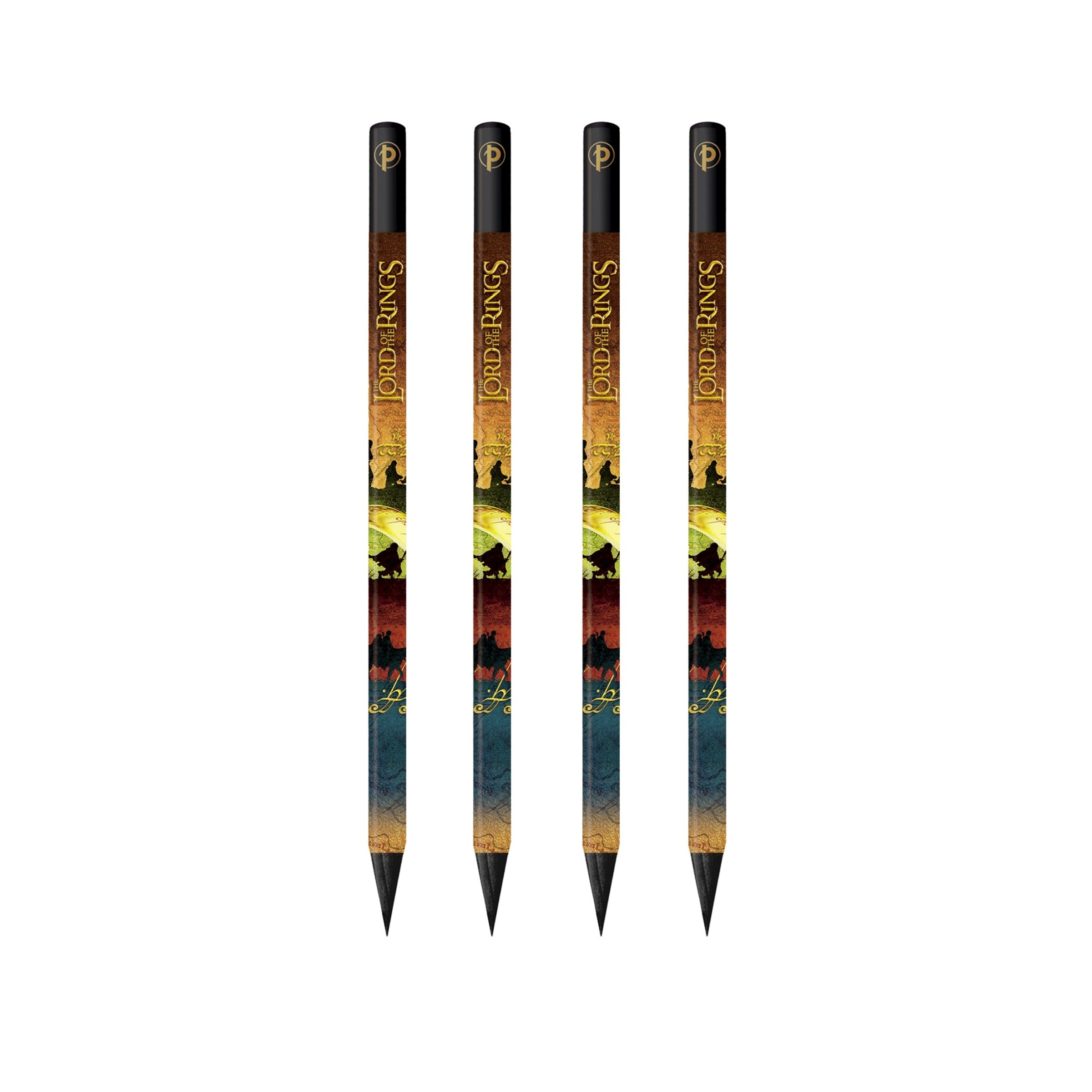 A Perilous Journey Pencils 4 Pack by Paperblanks (The Lord of the Rings Collection)