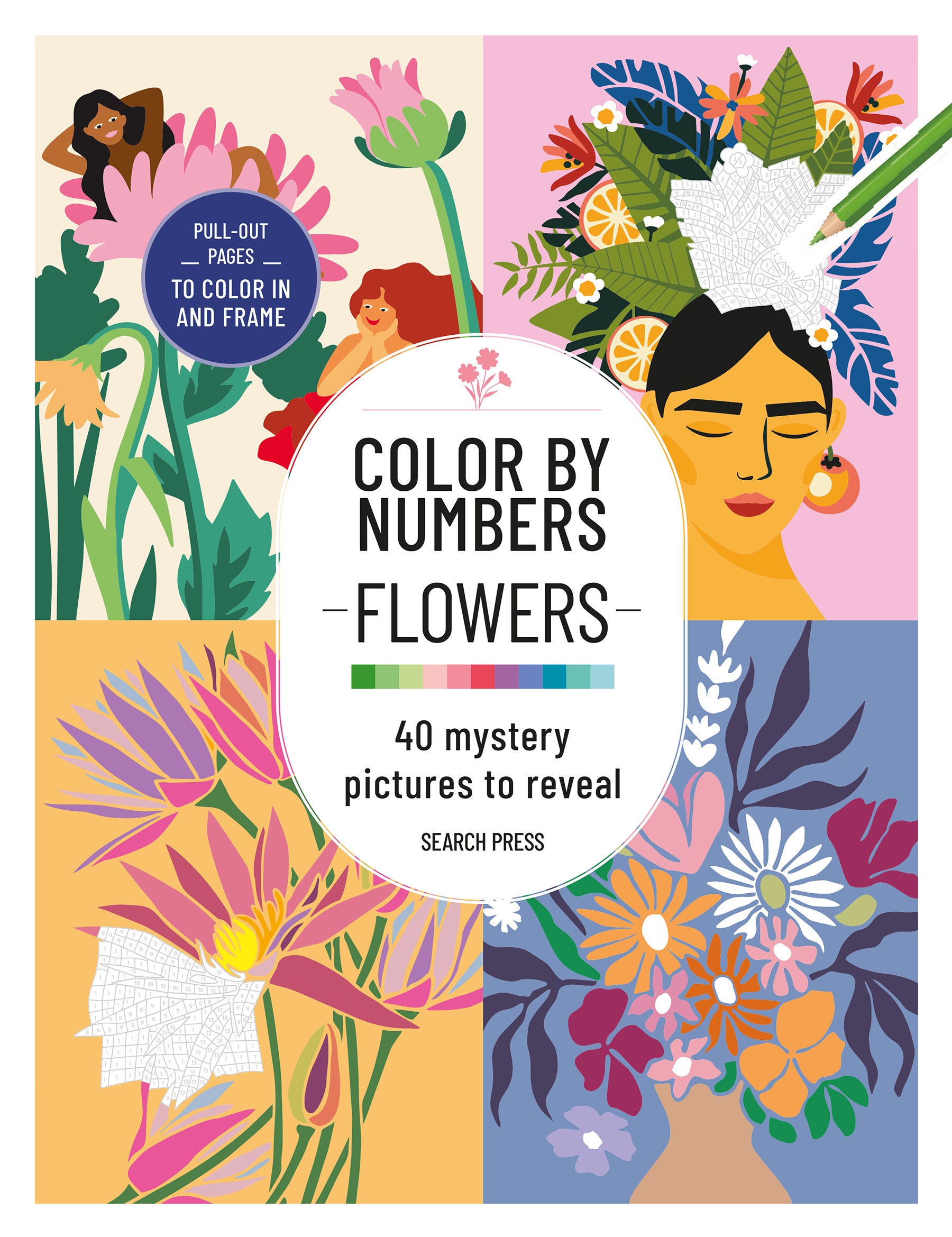 Color by Numbers Flowers and Bouquets