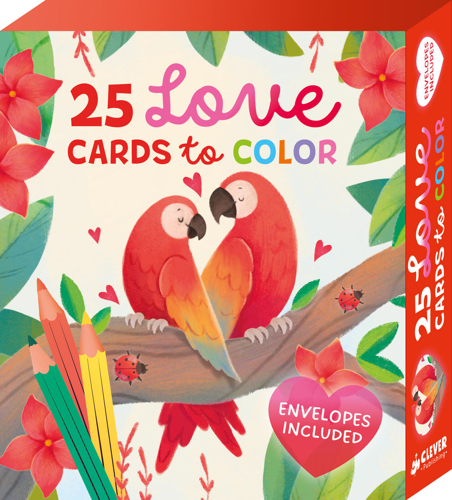 25 Love Cards to Color