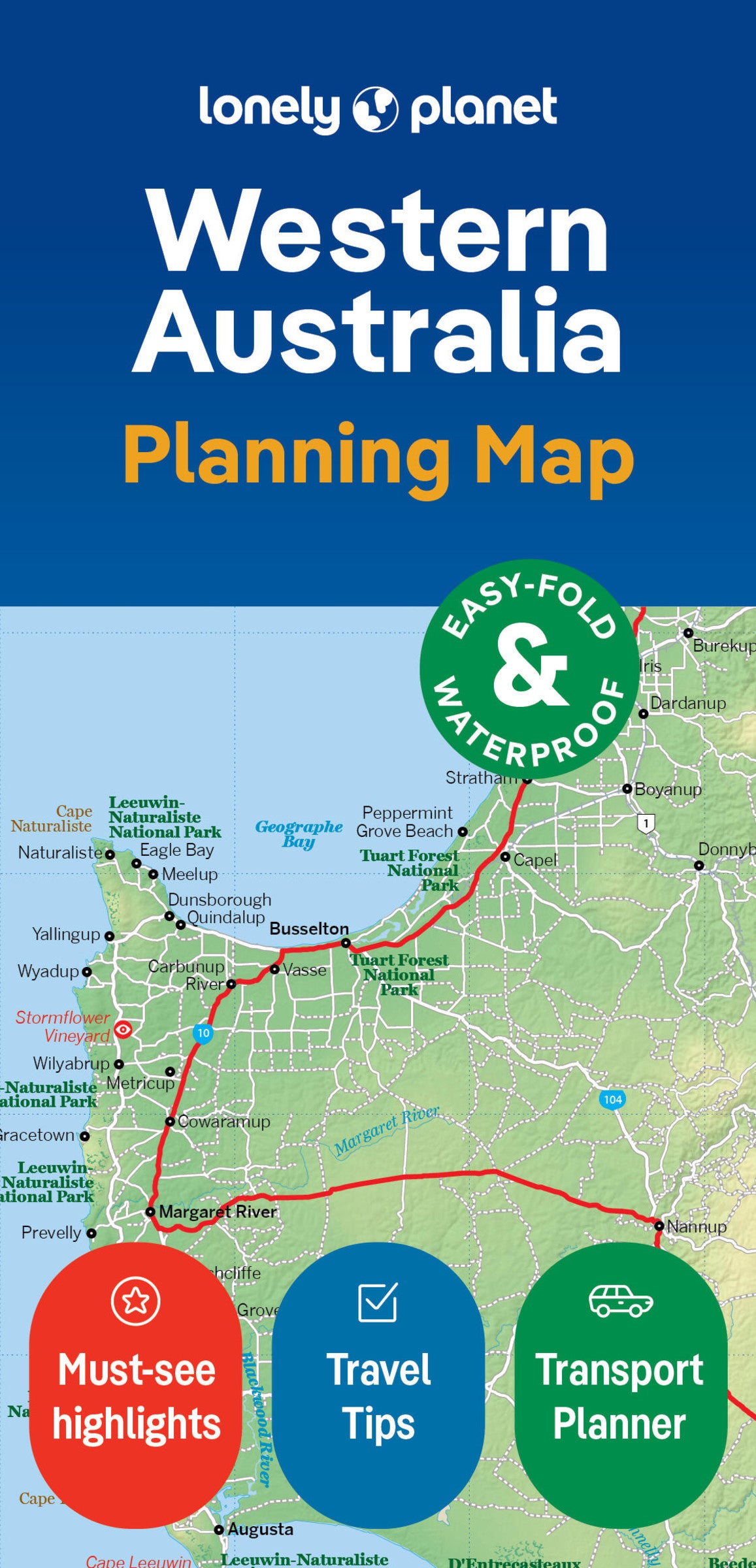 Lonely Planet Western Australia Planning Map 2 2nd Ed.