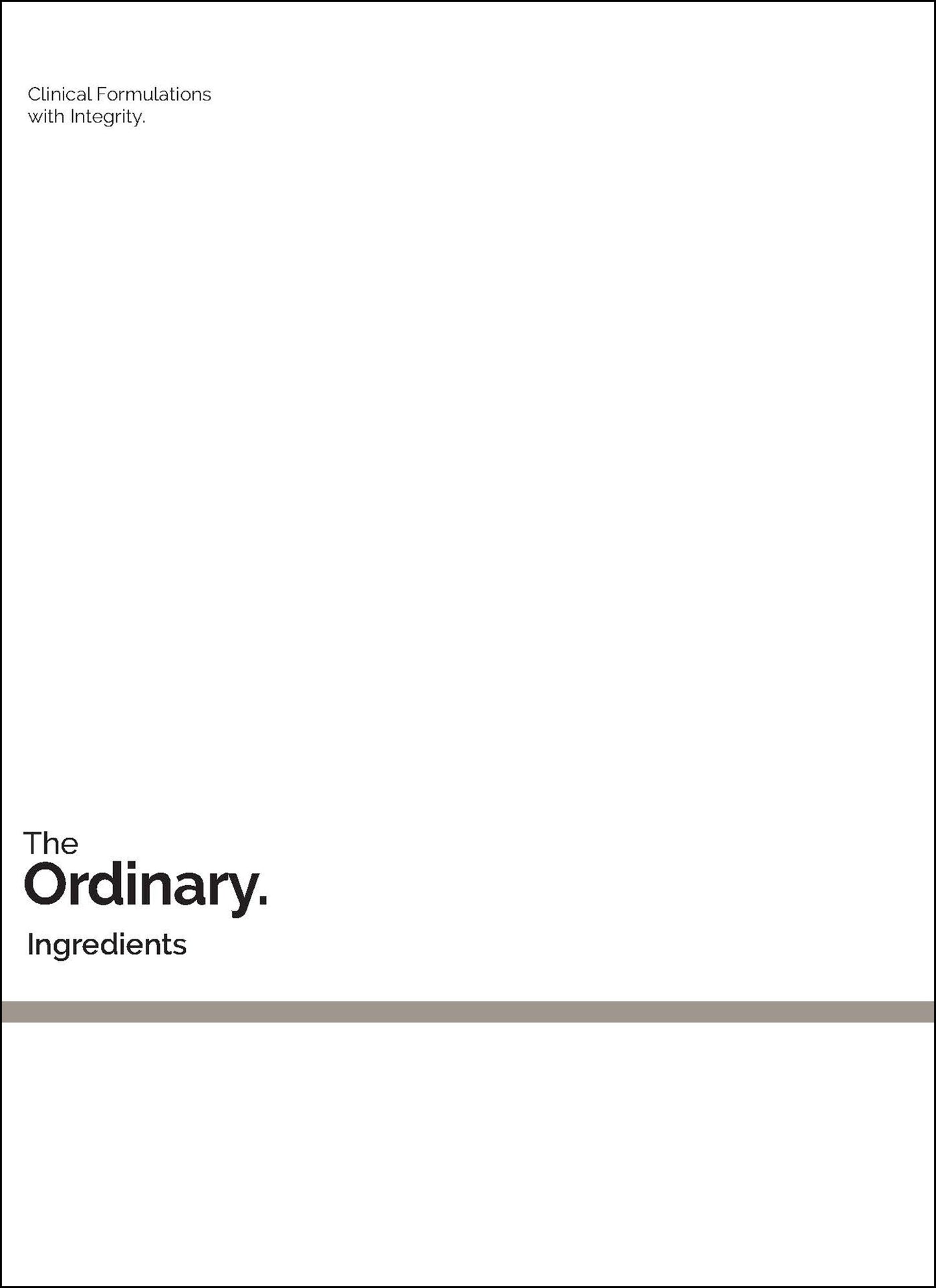 The Ordinary