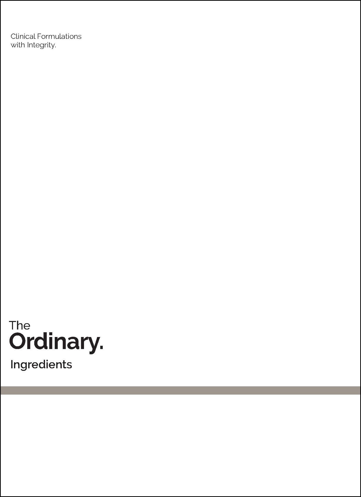 The Ordinary