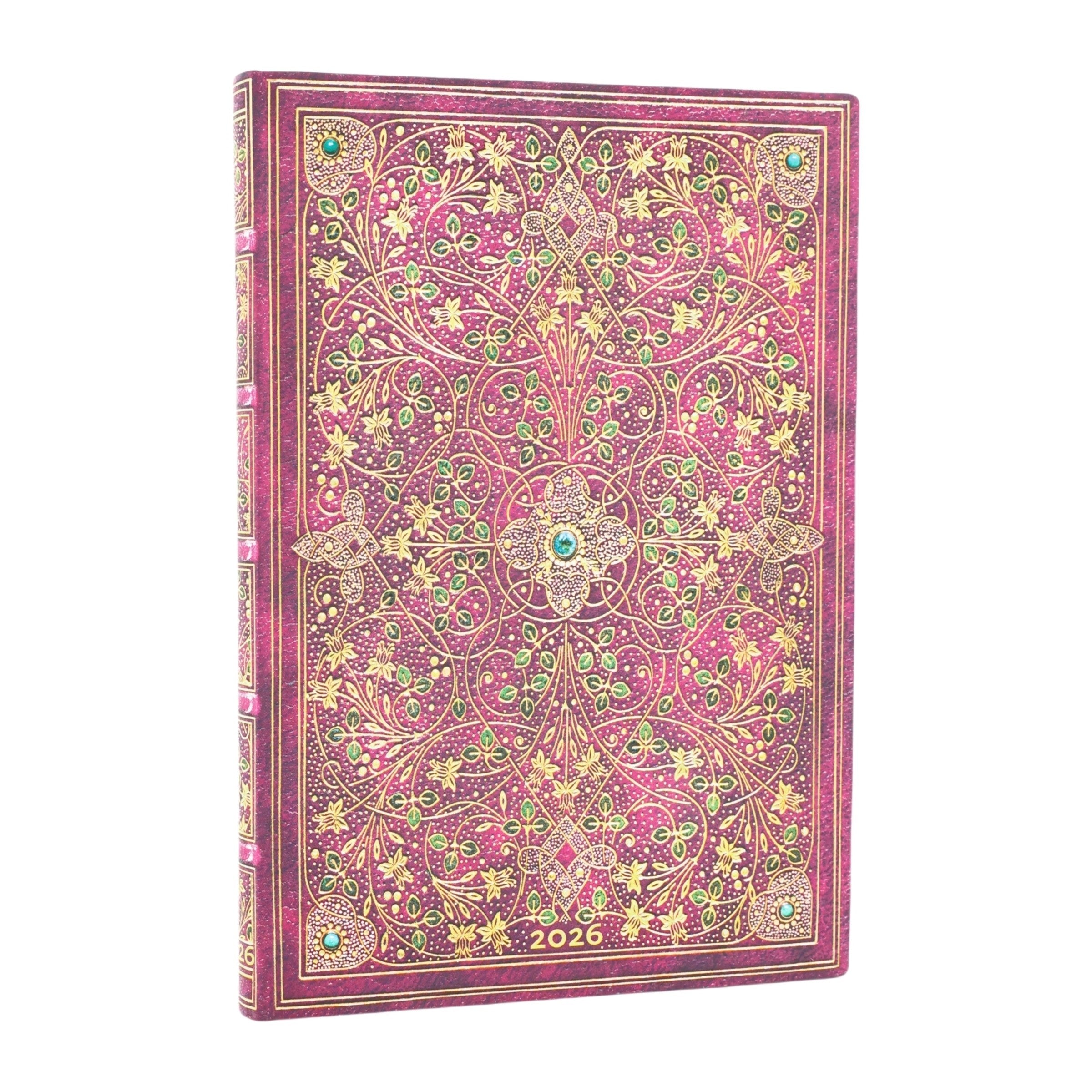 2026 Diamond Jubilee, Sangorski & Sutcliffe, 12-Month Planner Flexis, Midi, Vertical, Elastic Band, 176 Pg, 100 GSM