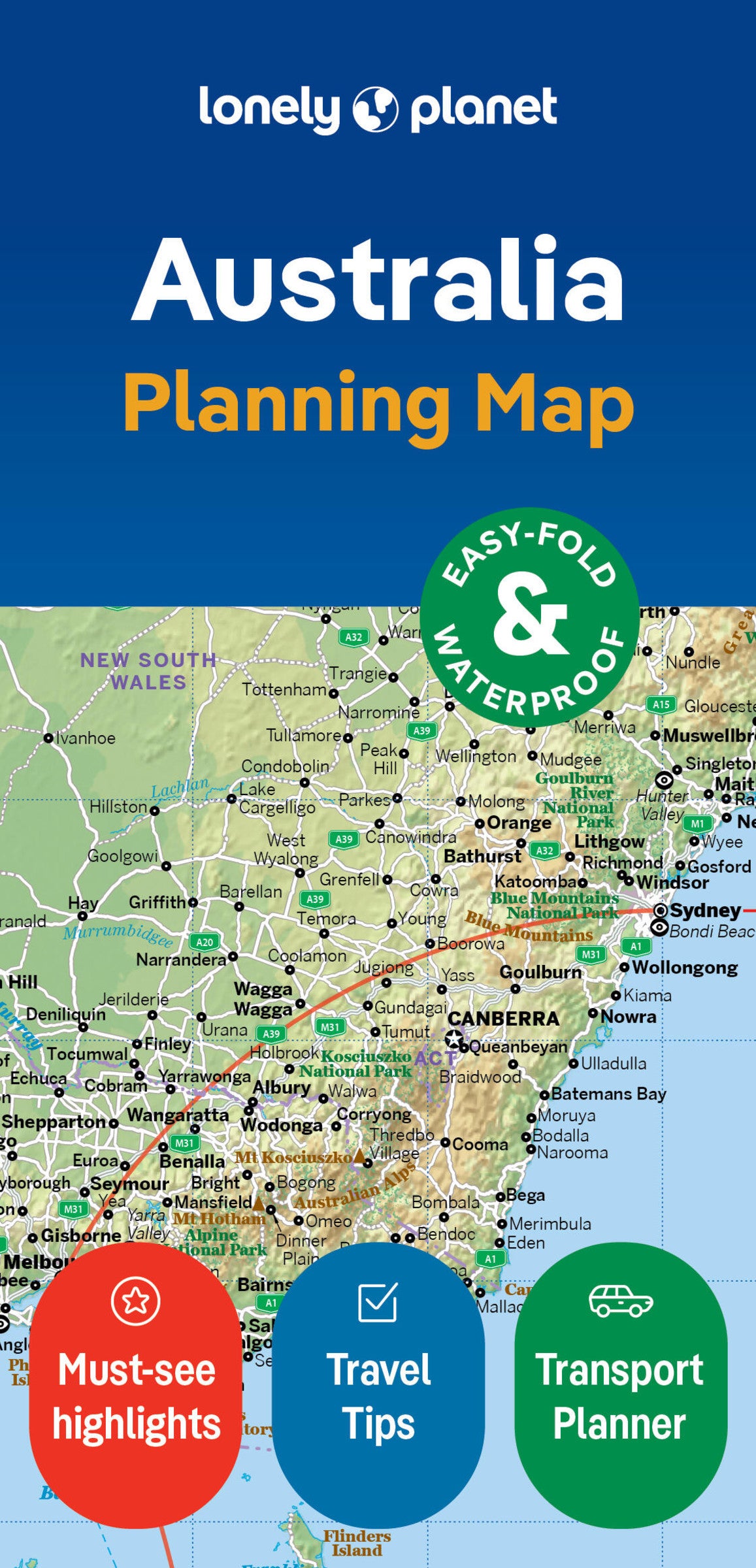 Lonely Planet Australia Planning Map 2 2nd Ed.