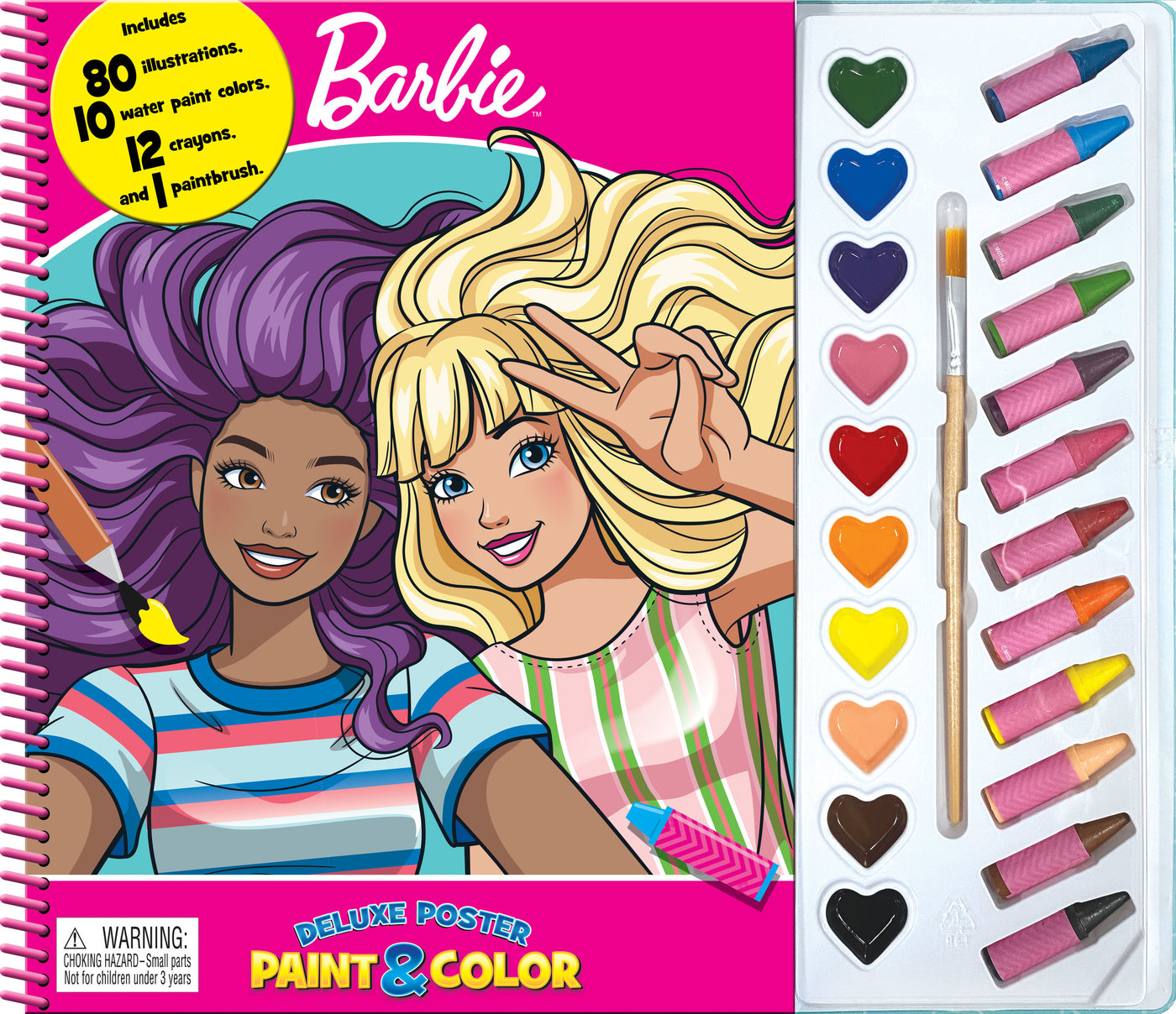 BARBIE DELUXE POSTER PAINT &amp; COLOR