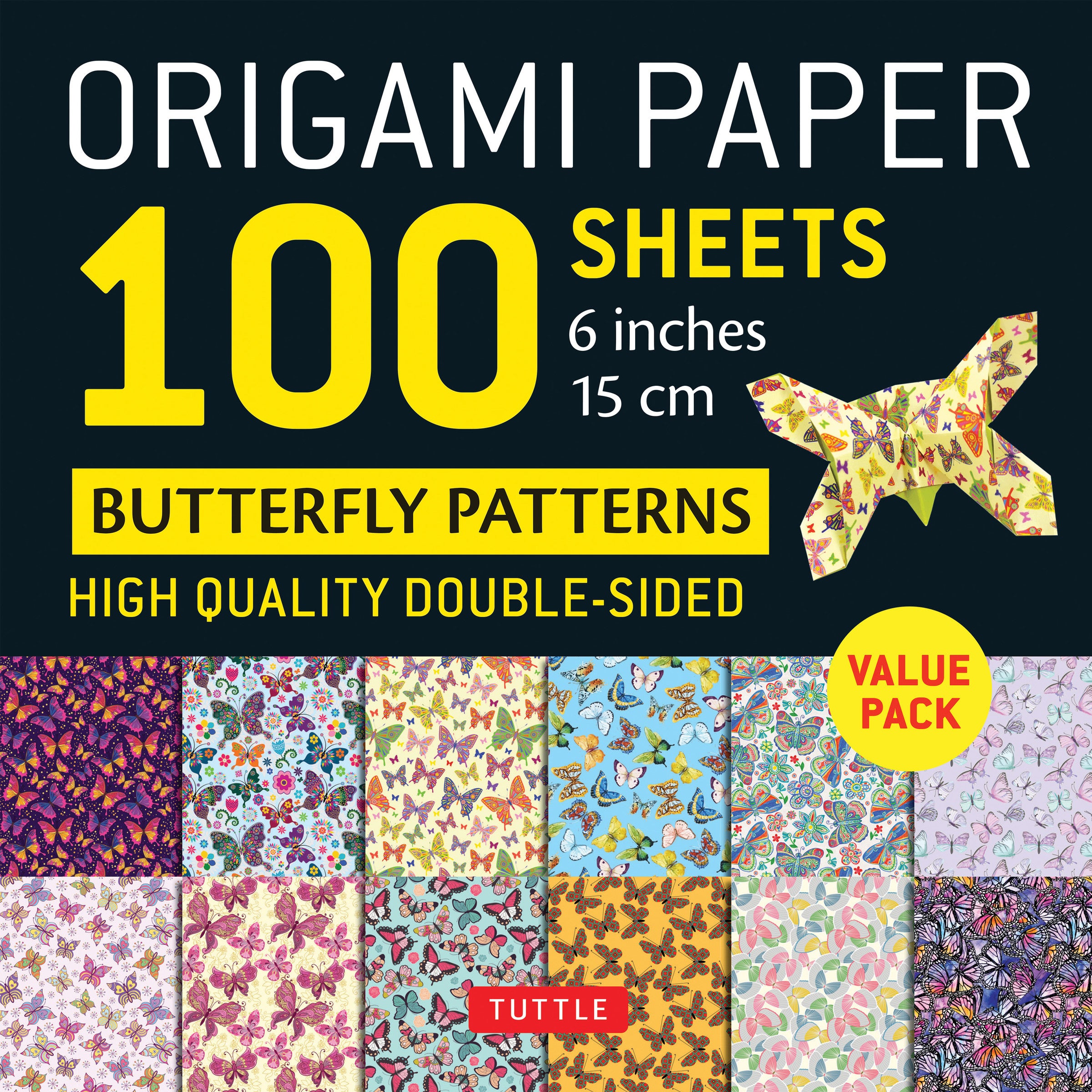 Origami Paper 100 Sheets Butterfly Patterns 6 (15 cm)