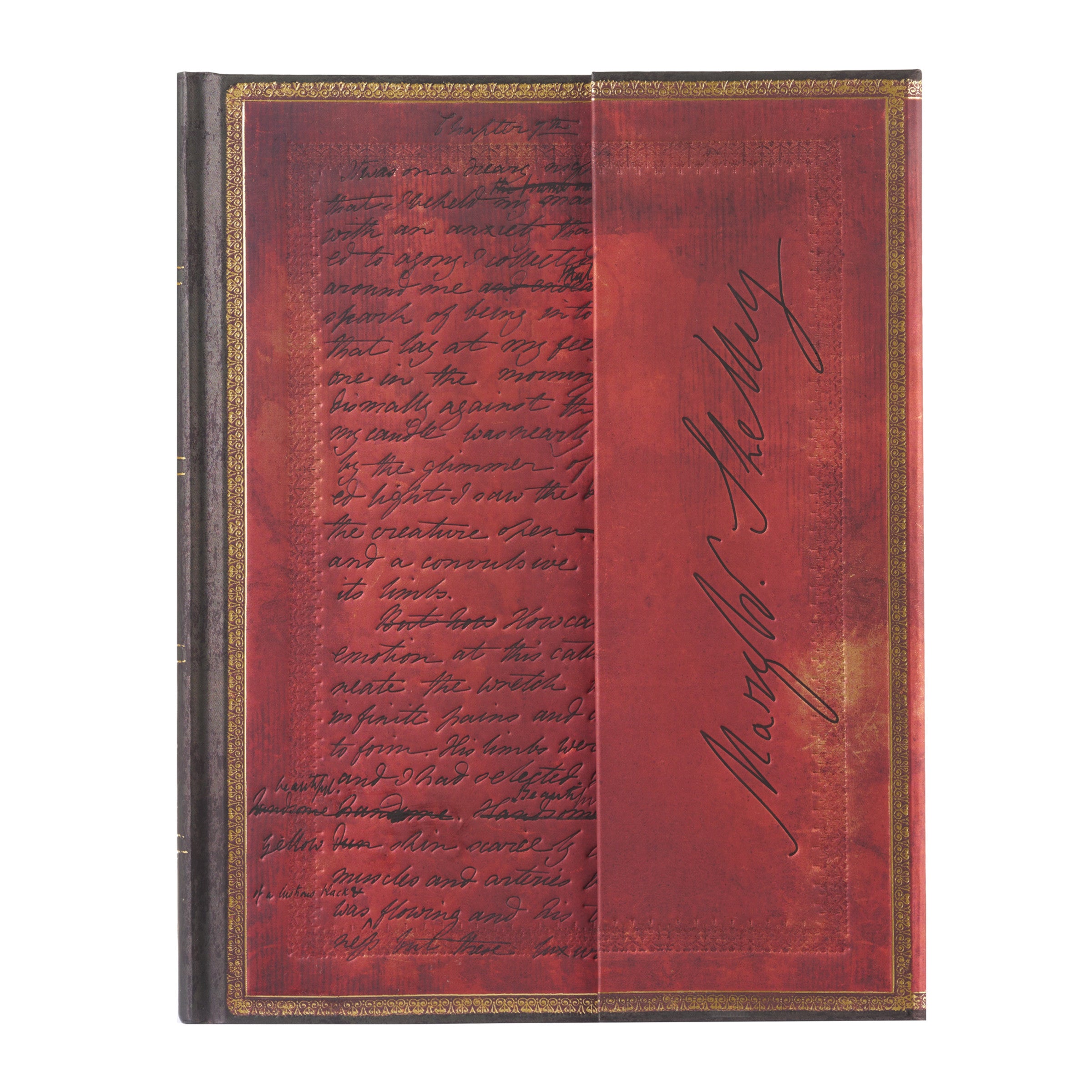 Mary Shelley, Frankenstein, Embellished Manuscripts Collection, Hardcover Journal, Ultra, Lined, Wrap, 144 Pg, 120 GSM