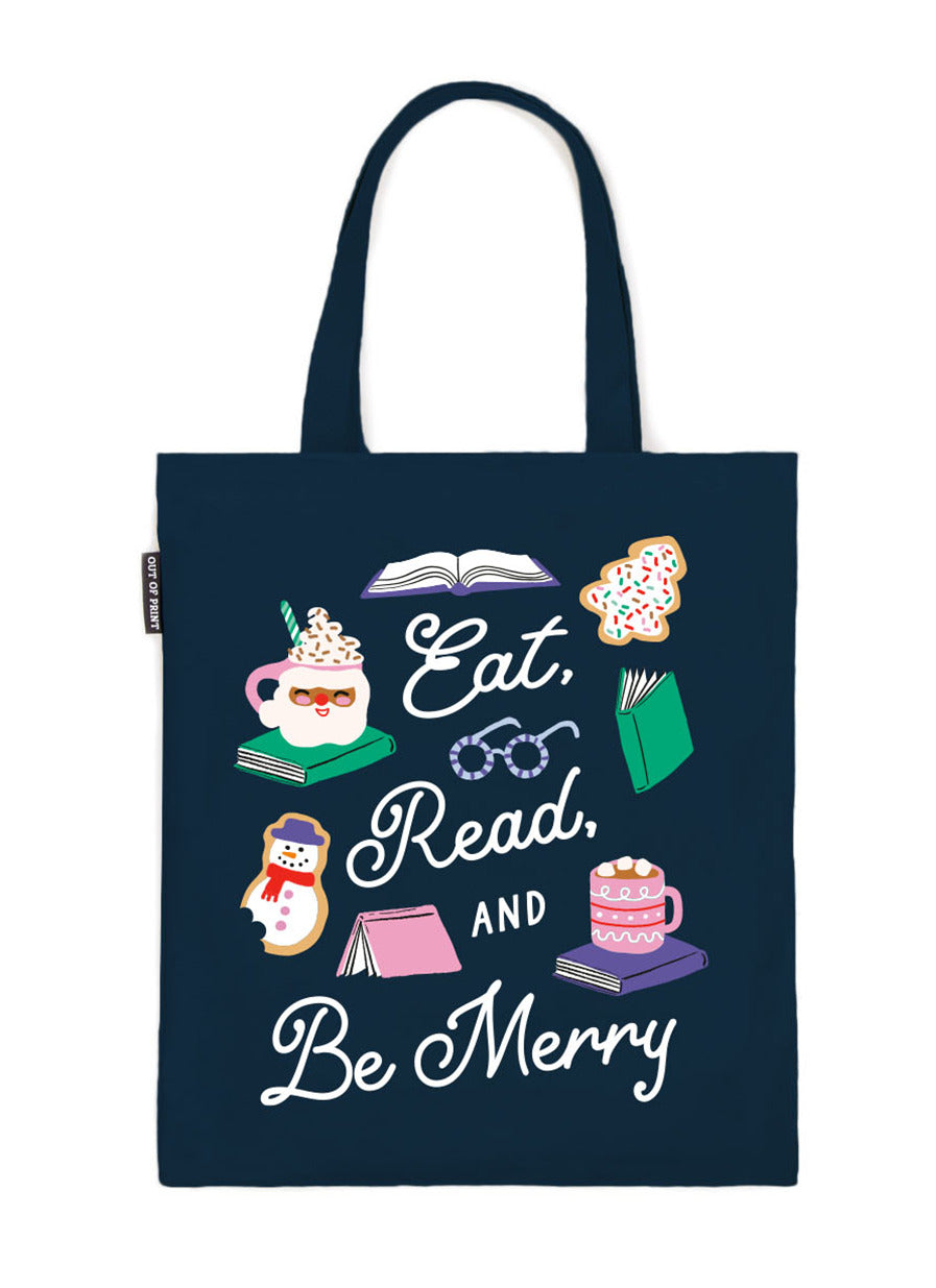 Eat, Read, &amp; Be Merry Tote Bag