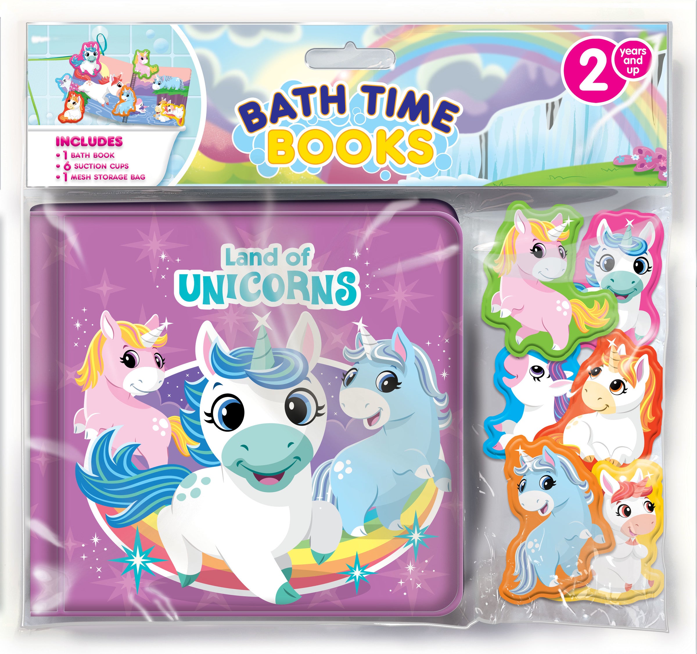 UNICORNS BATH TIME BOOKS (EVA BAG)