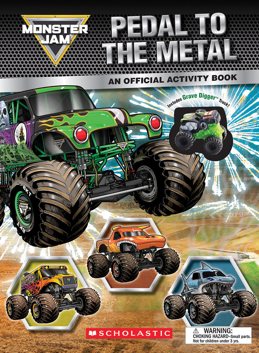 Monster Jam: Pedal to the Metal Activity Book (Includes Grave Digger truck!) (Media tie-in)