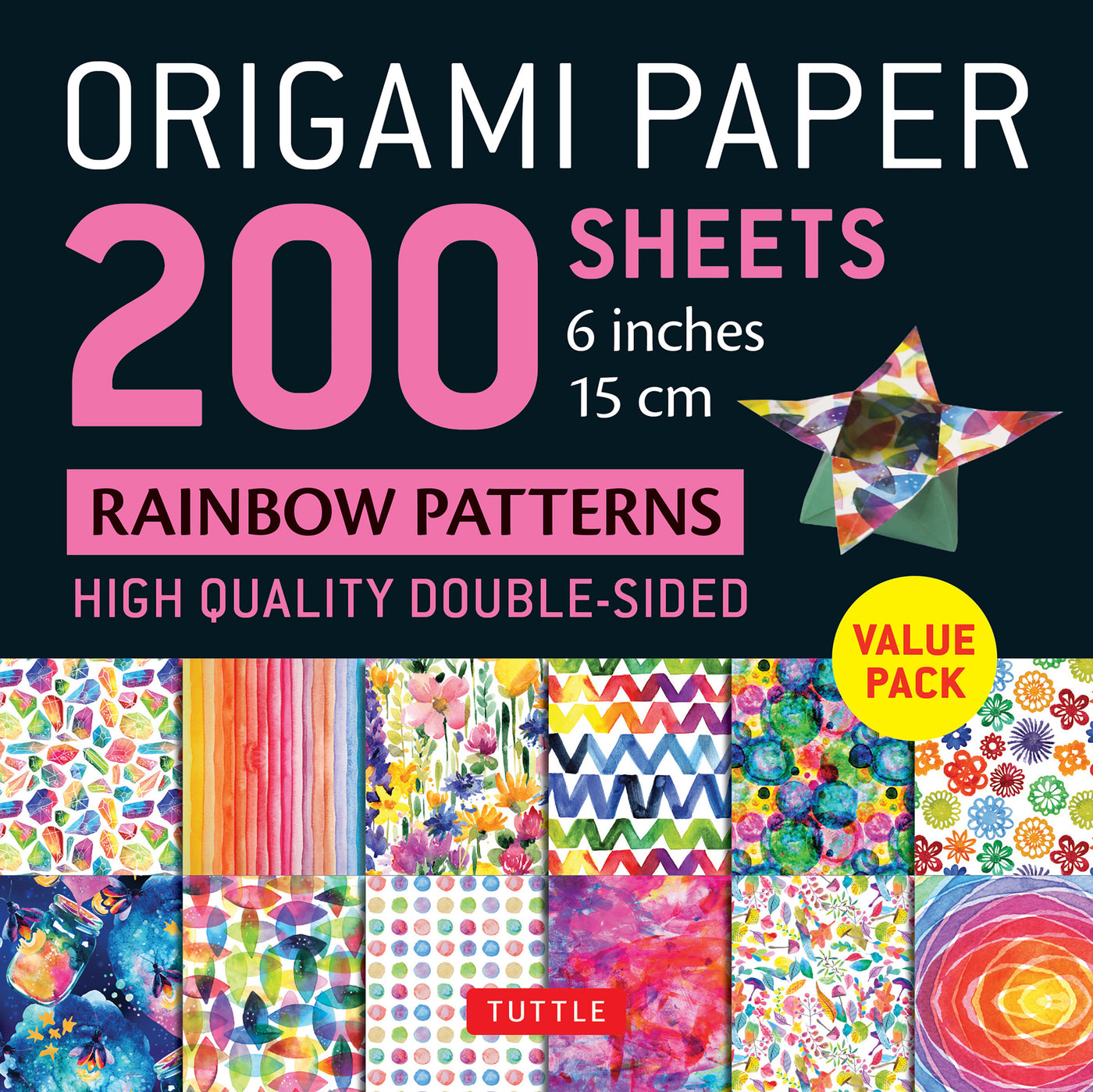 Origami Paper 200 sheets Rainbow Patterns 6 (15 cm)