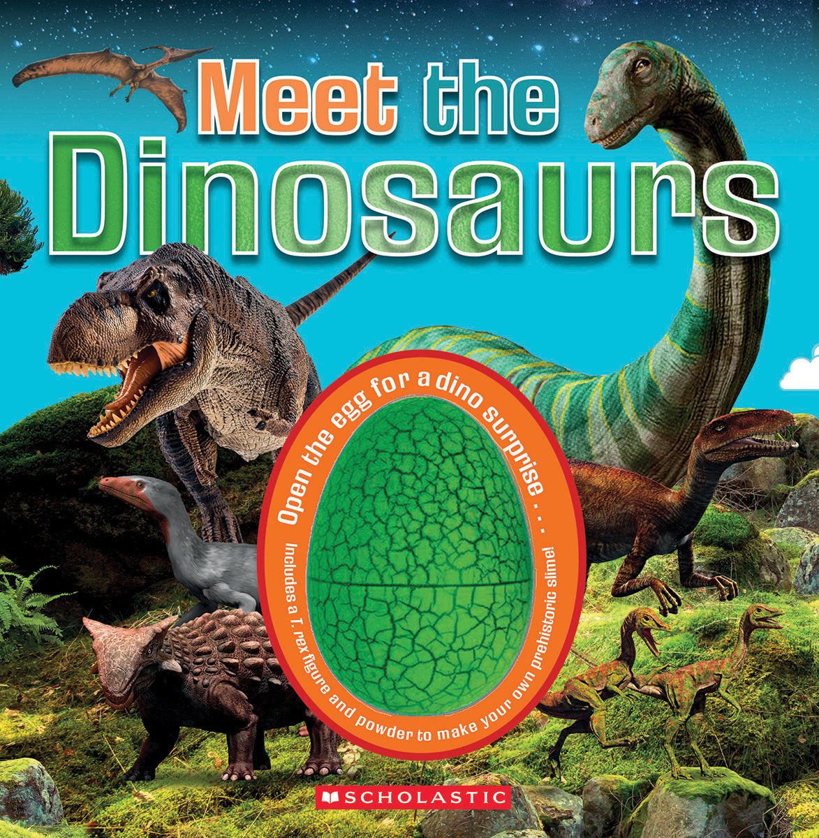 Meet the Dinosaurs (Meet the book with dinosaur toy and slime)