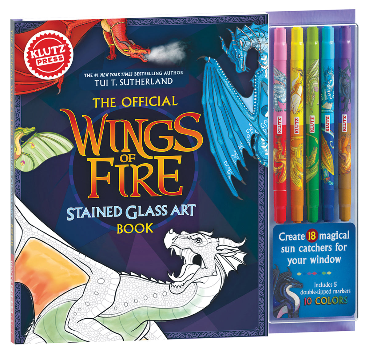 KlutzPress Wings of Fire Stained Glass Art