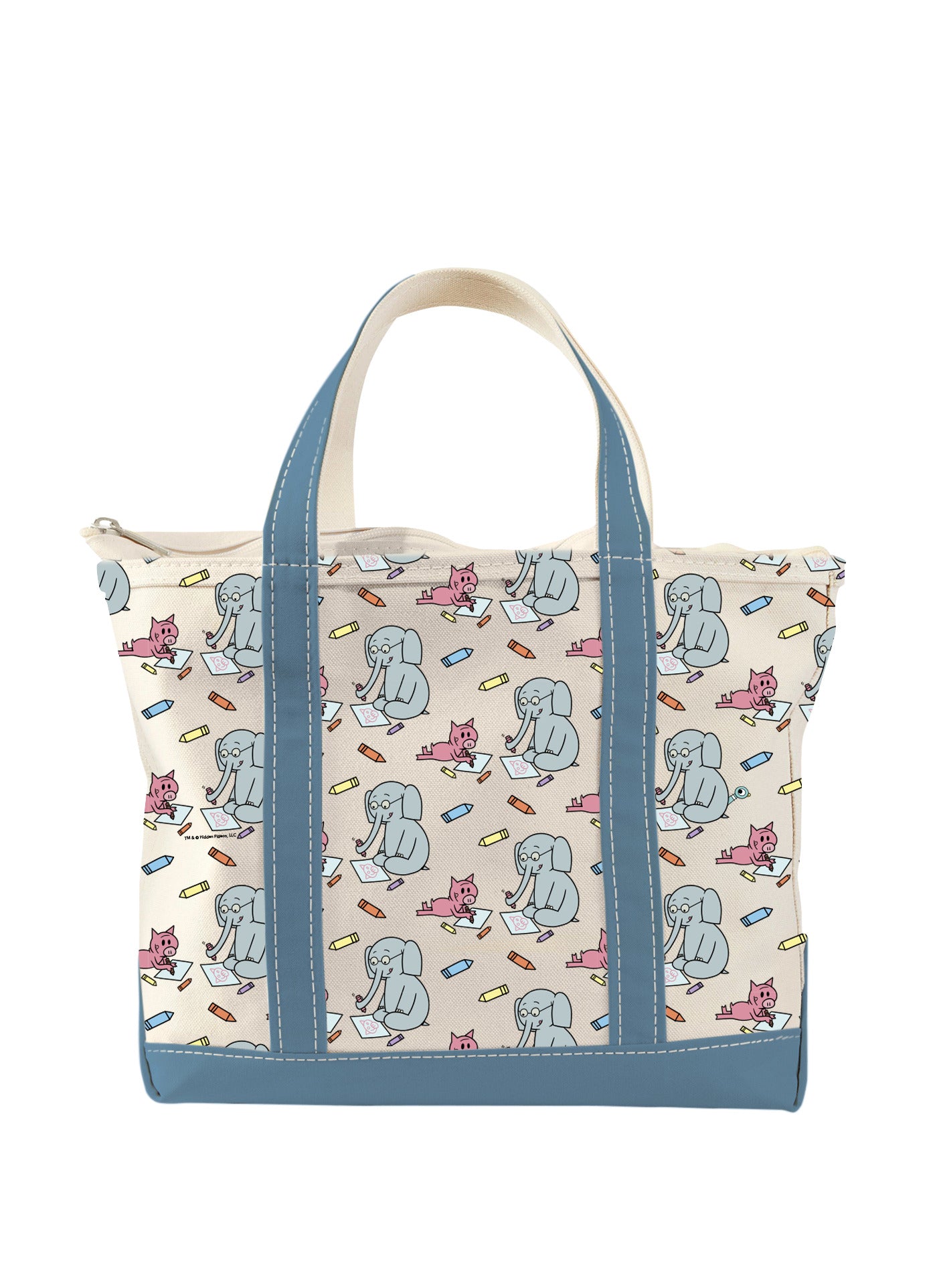 Mo Willems's Elephant & Piggie Large Zippered Tote Bag