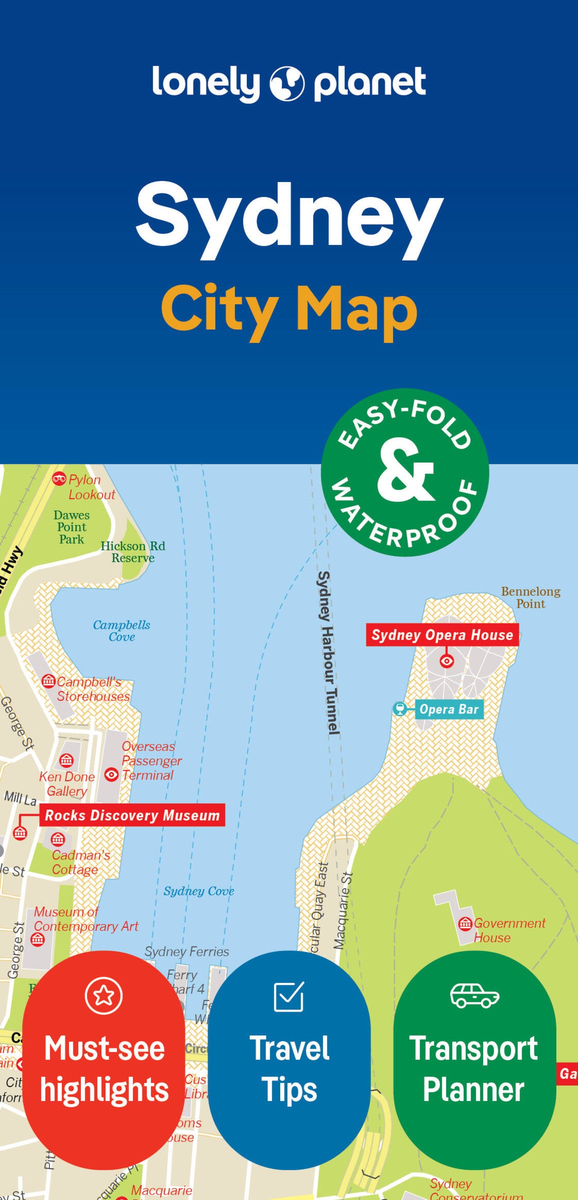 Lonely Planet Sydney City Map 2 2nd Ed.