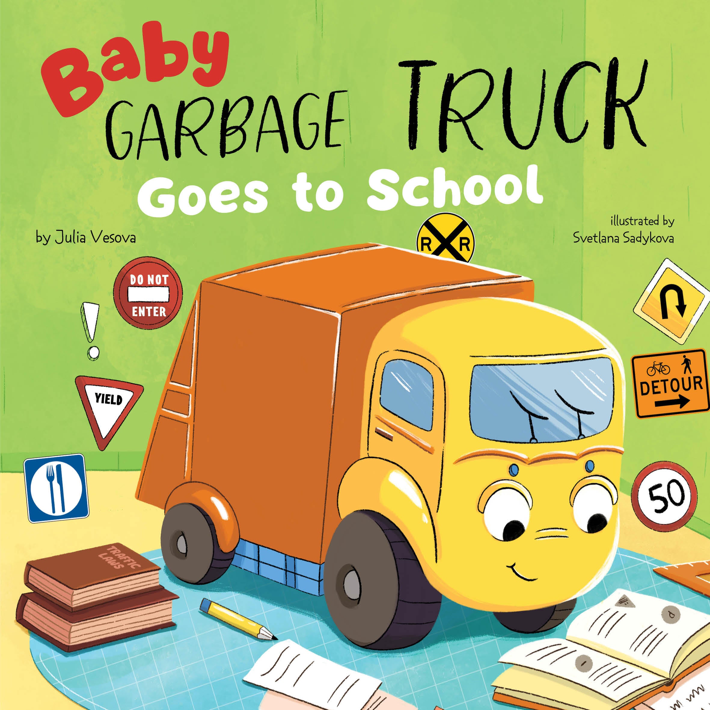 Baby Garbage Truck Goes to School