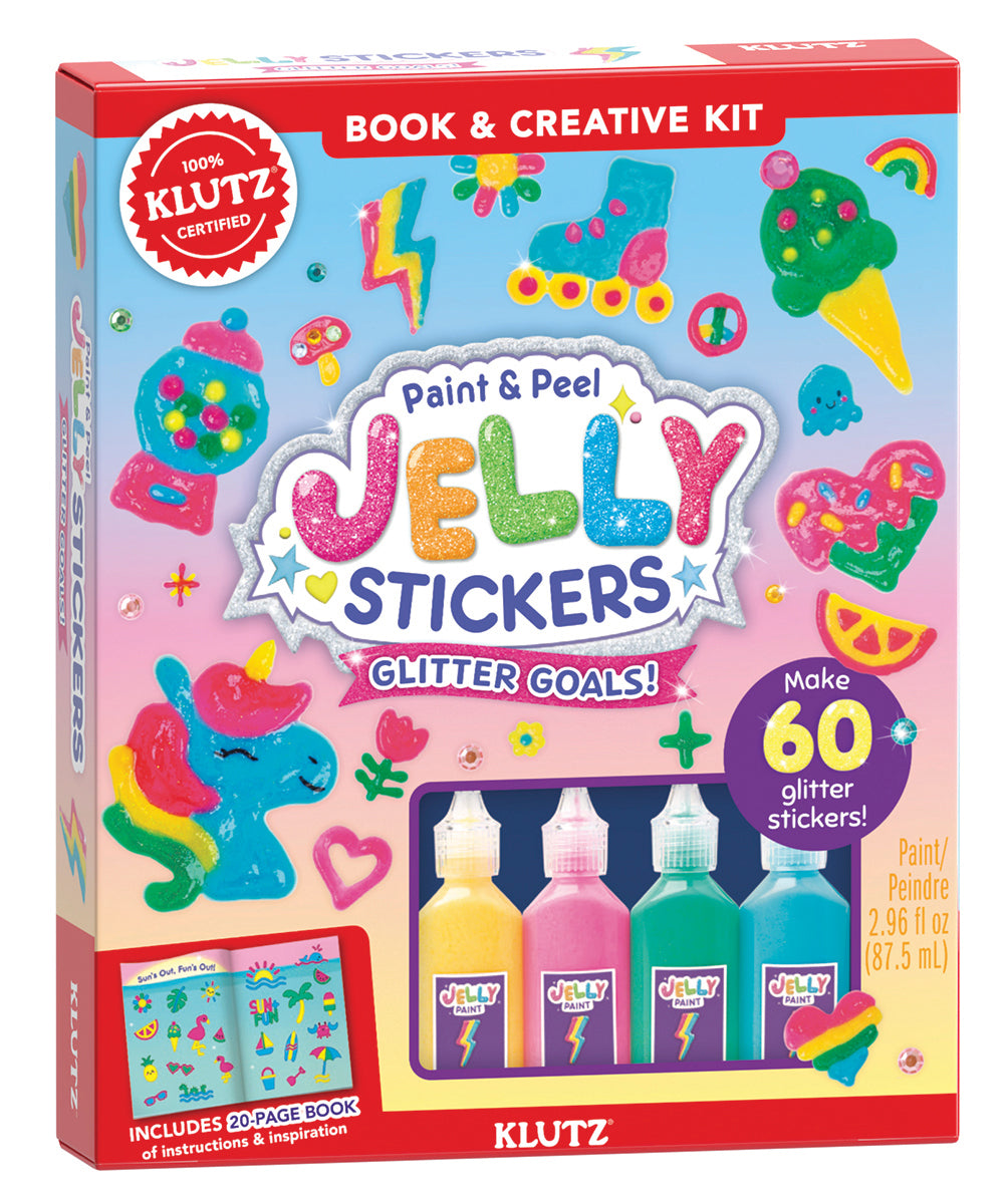 Paint &amp; Peel Jelly Stickers: Glitter Goals!