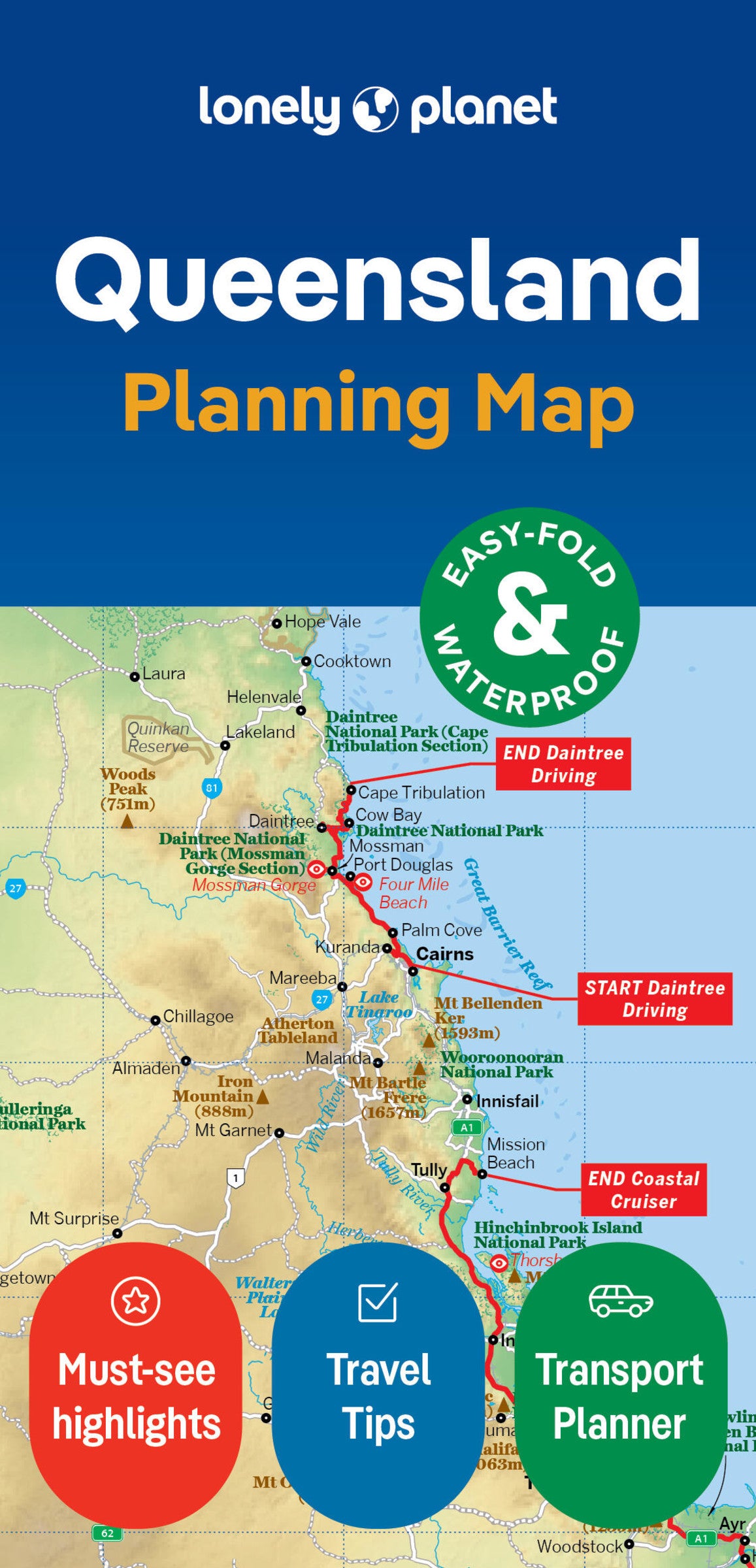 Lonely Planet Queensland Planning Map 2 2nd Ed.