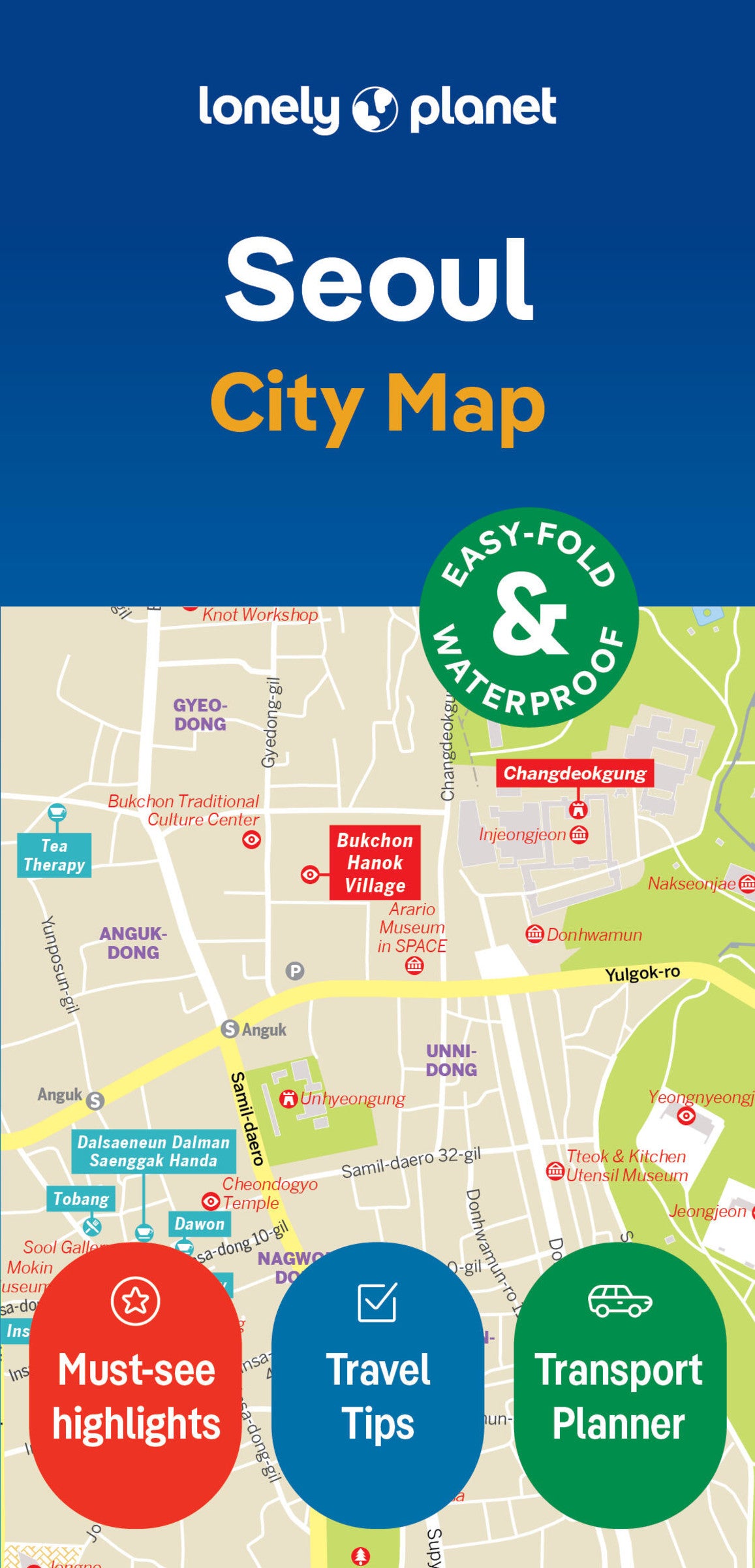 Lonely Planet Seoul City Map 2 2nd Ed.