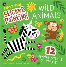 First Fun Sticker Painting: Wild Animals