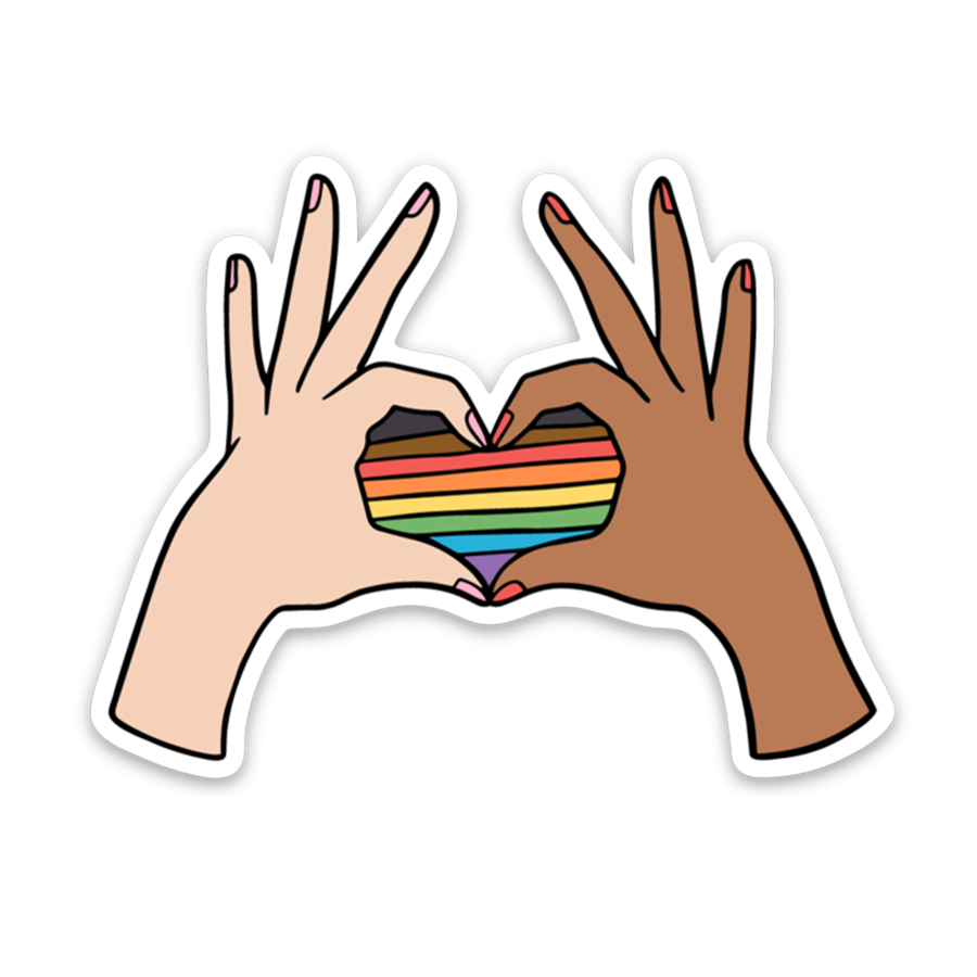 STICKER Pride Hearts