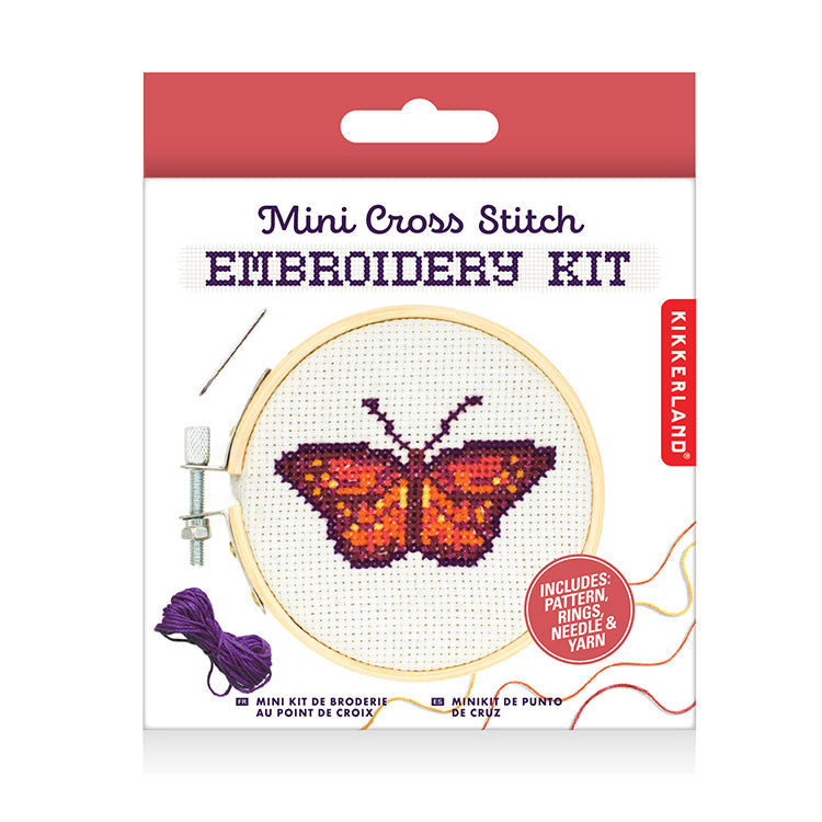Butterfly Mini Cross Stitch Embroidery Kit