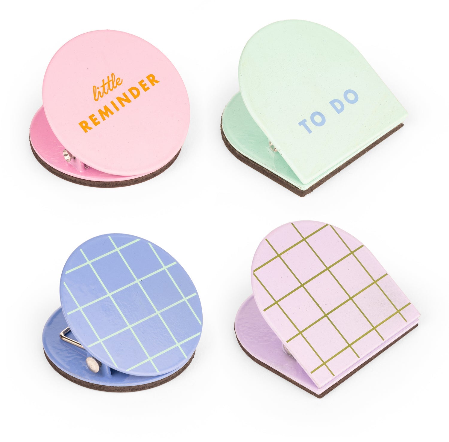 Inkerie Purple Magnetic Memo Board & Clips