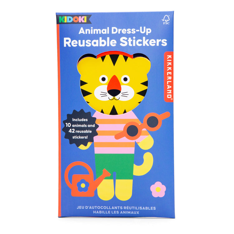 Kidoki Animal Dress-up Reusable Stickers
