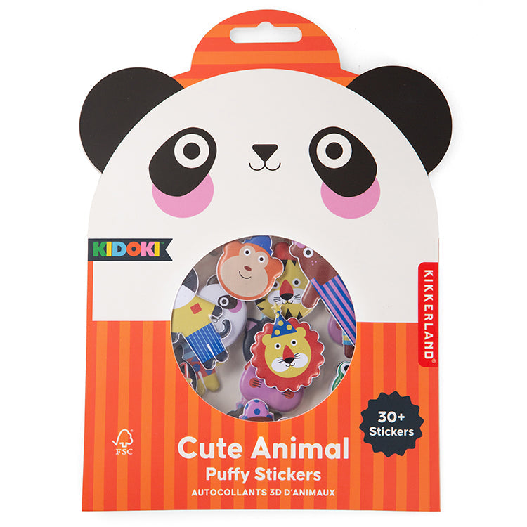 Kidoki Cute Animal Puffy Stickers