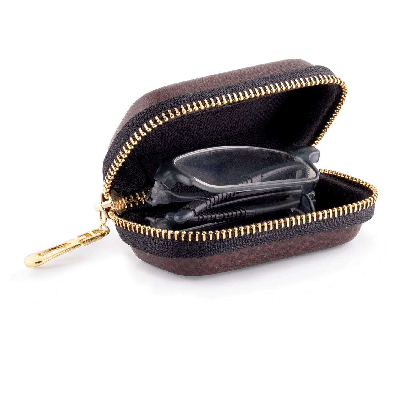 FOLDING READERS IN ZIPPER CASE