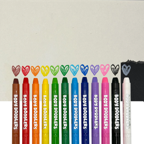 Body Doodlers - Face & Body Crayons - Set of 12