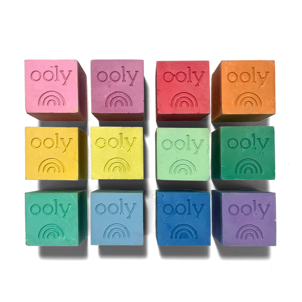 Chalk-O-Rama Block Sidewalk Chalk - Set of 12
