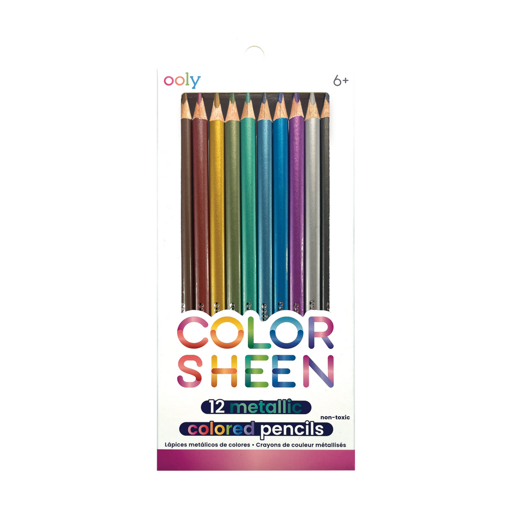 Color Sheen Metallic Coloured Pencils - Set of 12