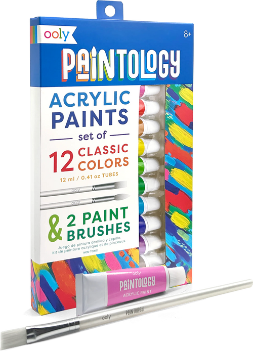 Paintology Acrylic Paint Set - Classic Colours - Set of 12