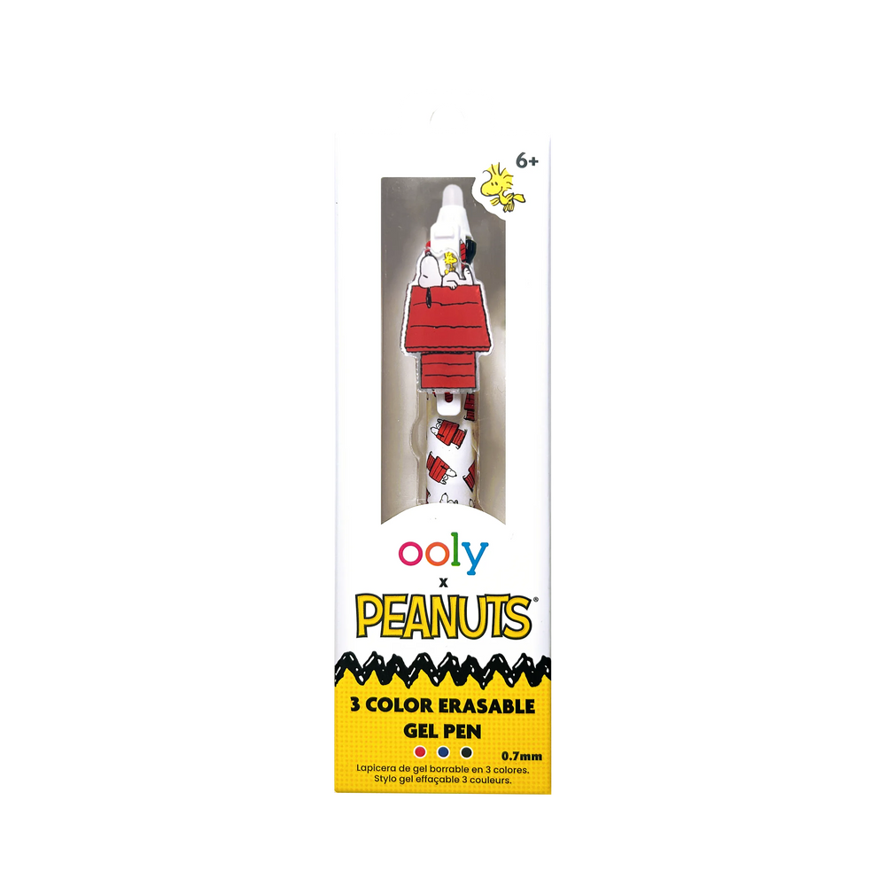 OOLY x Peanuts: 3 Color Erasable Gel Pen (1 PC)
