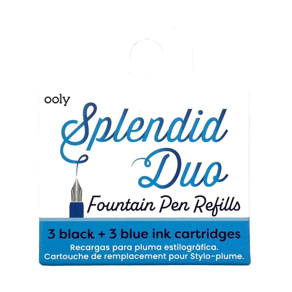 Splendid Duo Fountain Pen (Black and Blue)