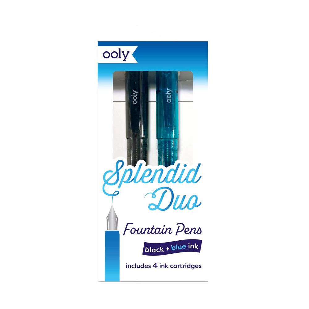 Splendid Duo Fountain Pen (Black and Blue)